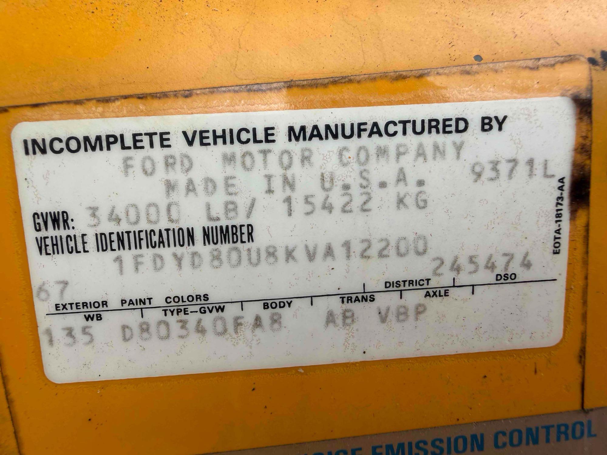1989 Ford C8000
