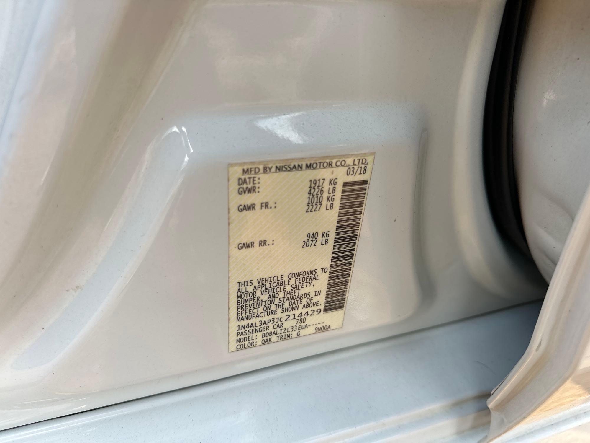 2018 Nissan ALTIMA
