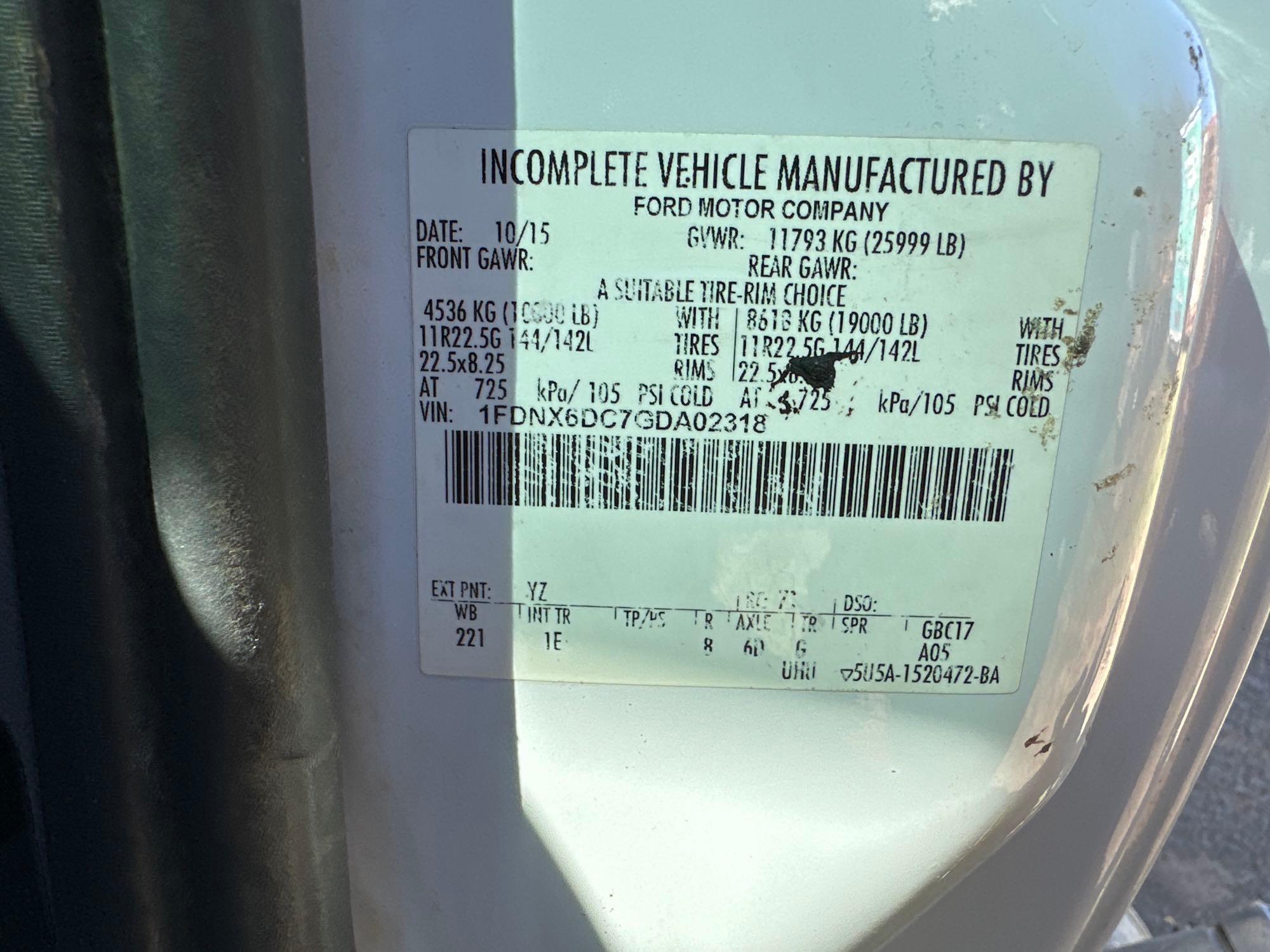 2016 Ford F650