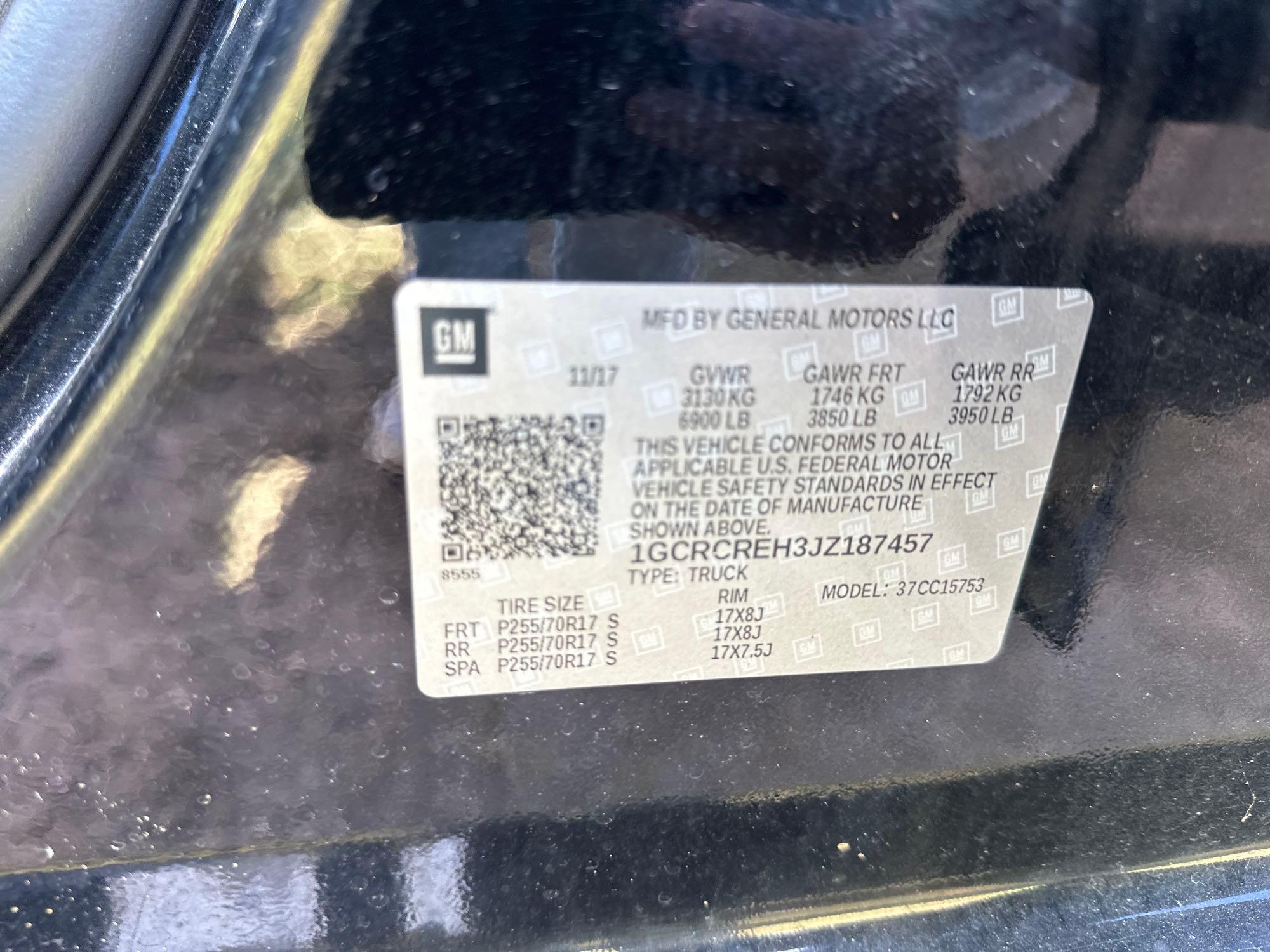 2018 Chevrolet SILVERADO 1500