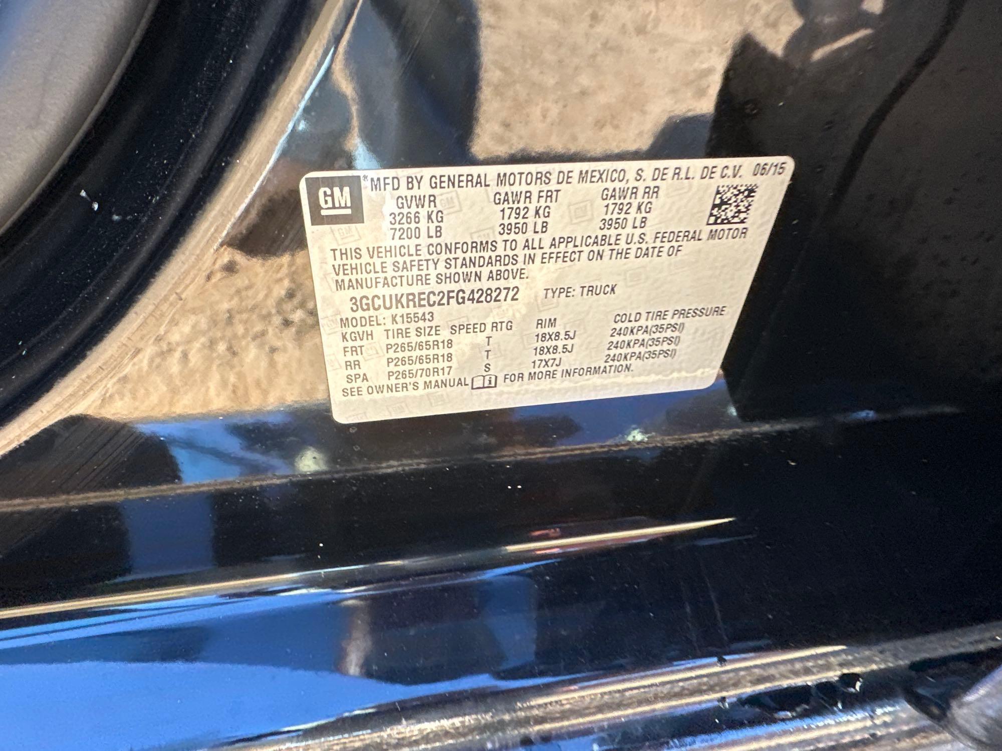 2015 Chevrolet SILVERADO 1500