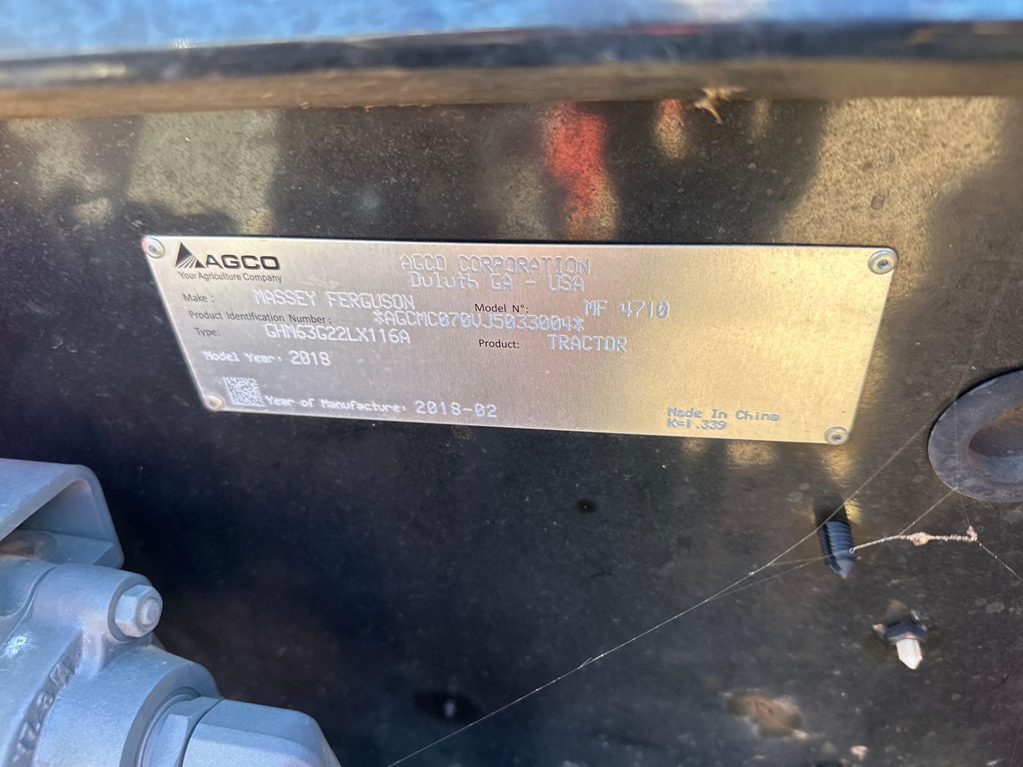 2018 Massey Ferguson 4710
