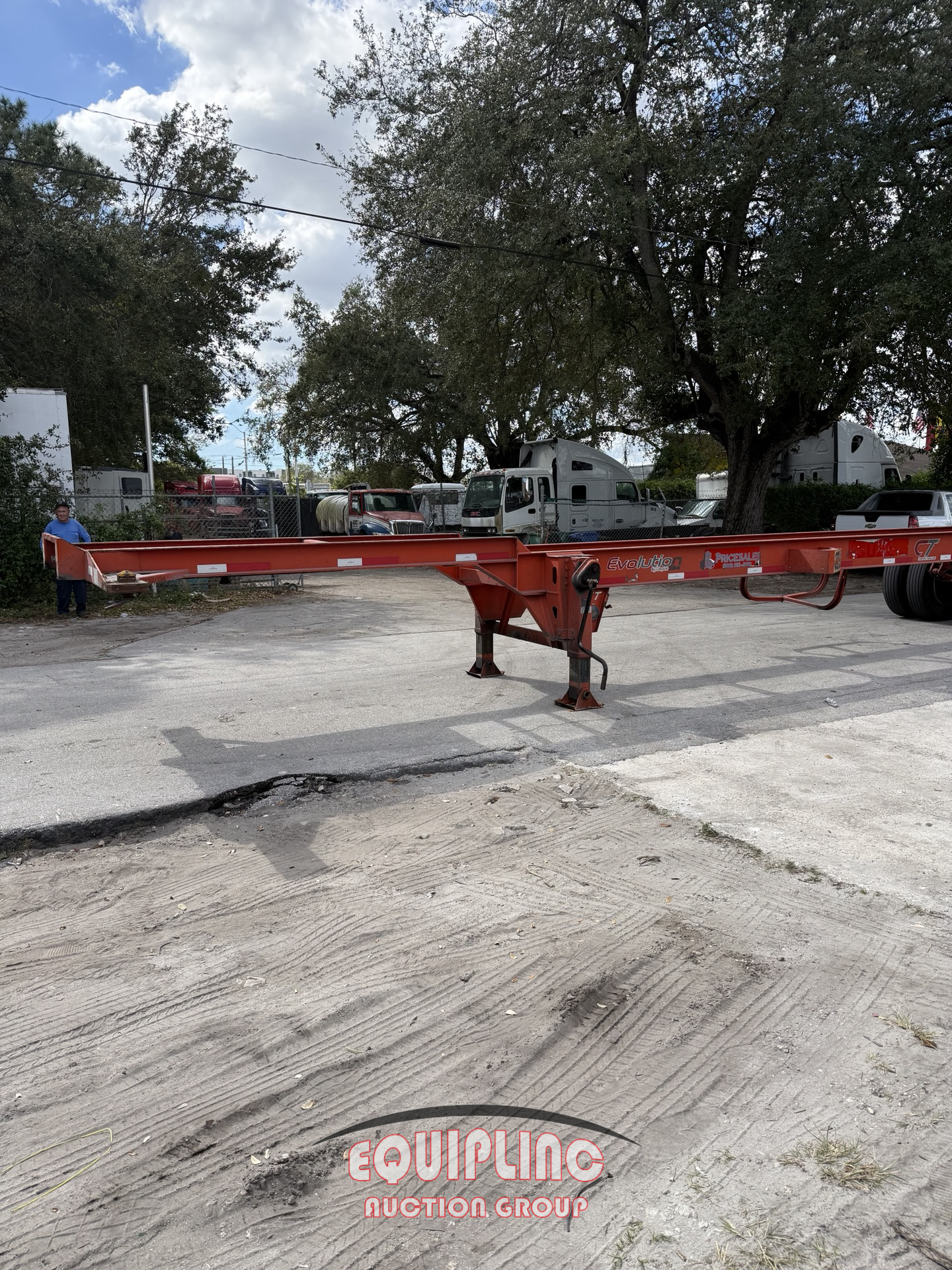 2013 CORPUS 40FT T/A CONTAINER CHASSIS TRAILER