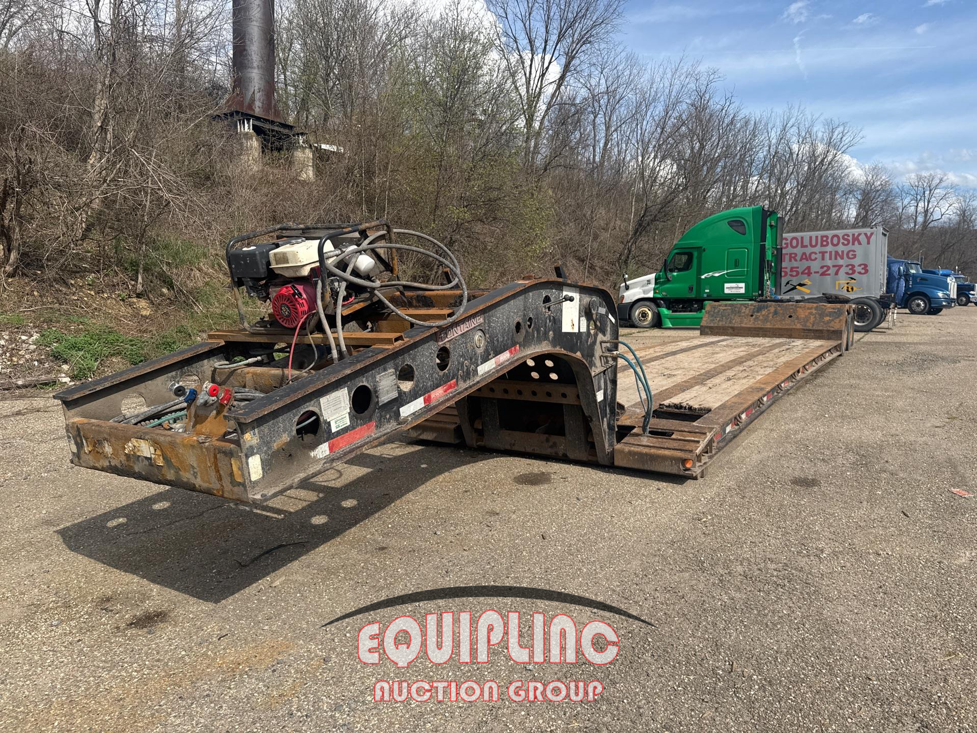 2014 FONTAINE 50’ DBL DROP FLAT RGN TRAILER