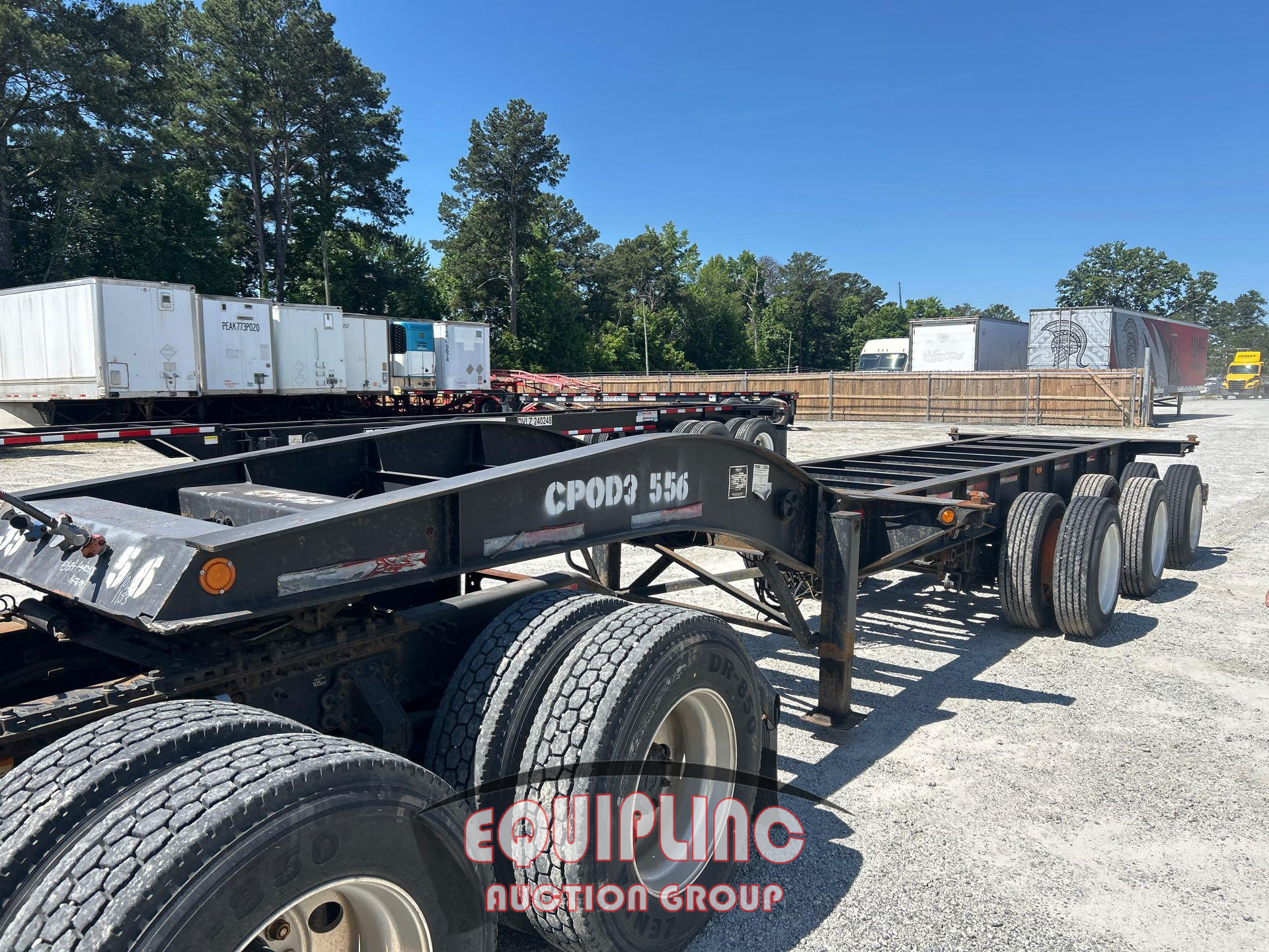2005 PRATT D3141 EXTENDABLE CONTAINER CHASSIS