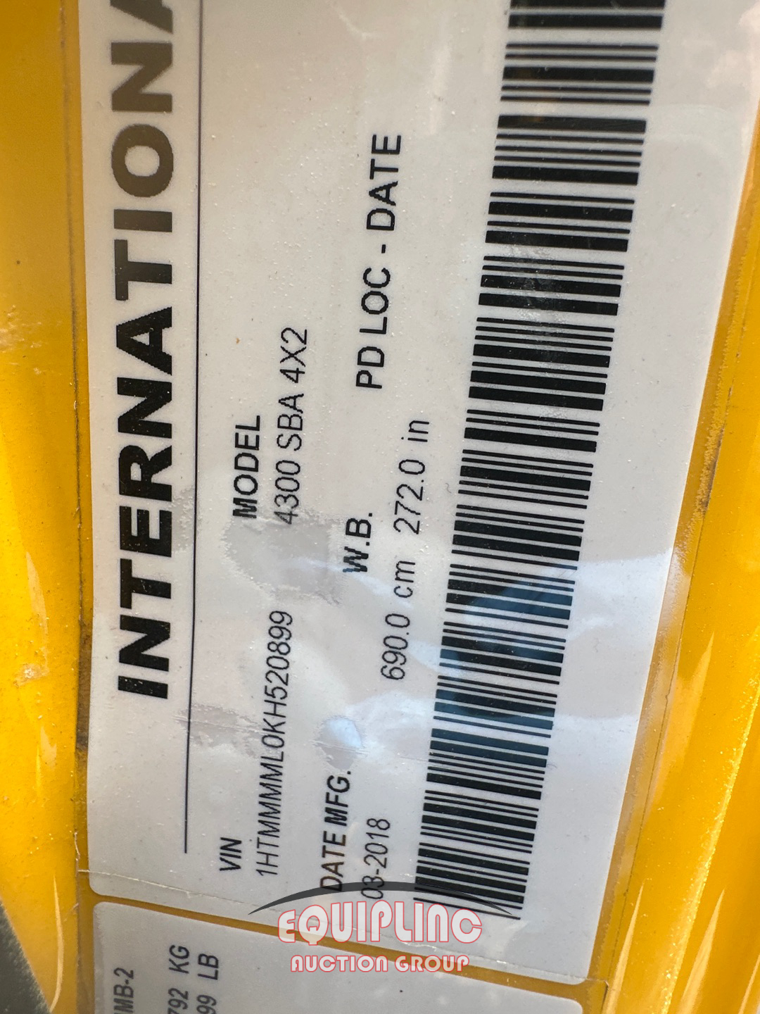 2019 International DuraStar 4300