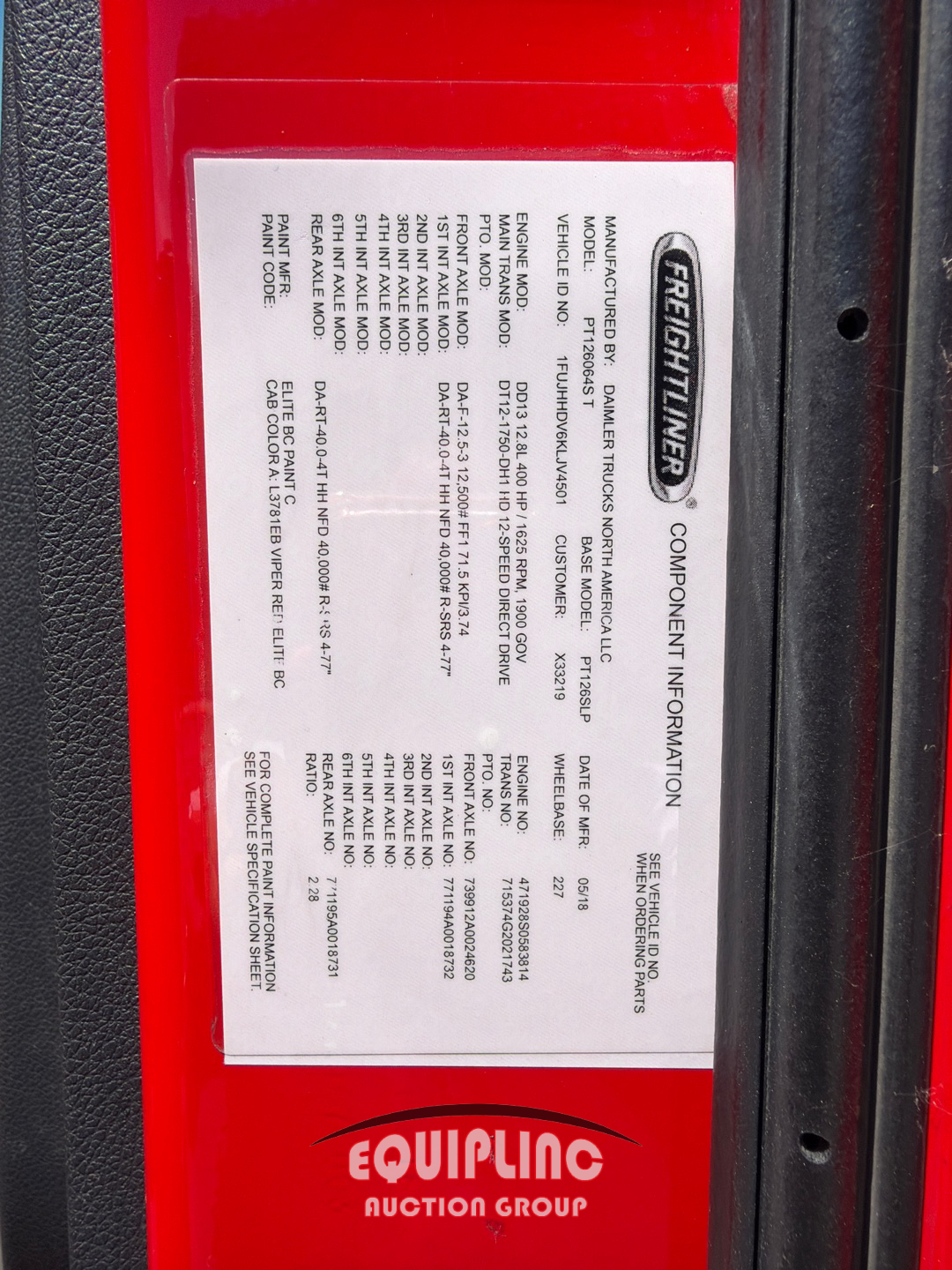 2019 Freightliner Cascadia