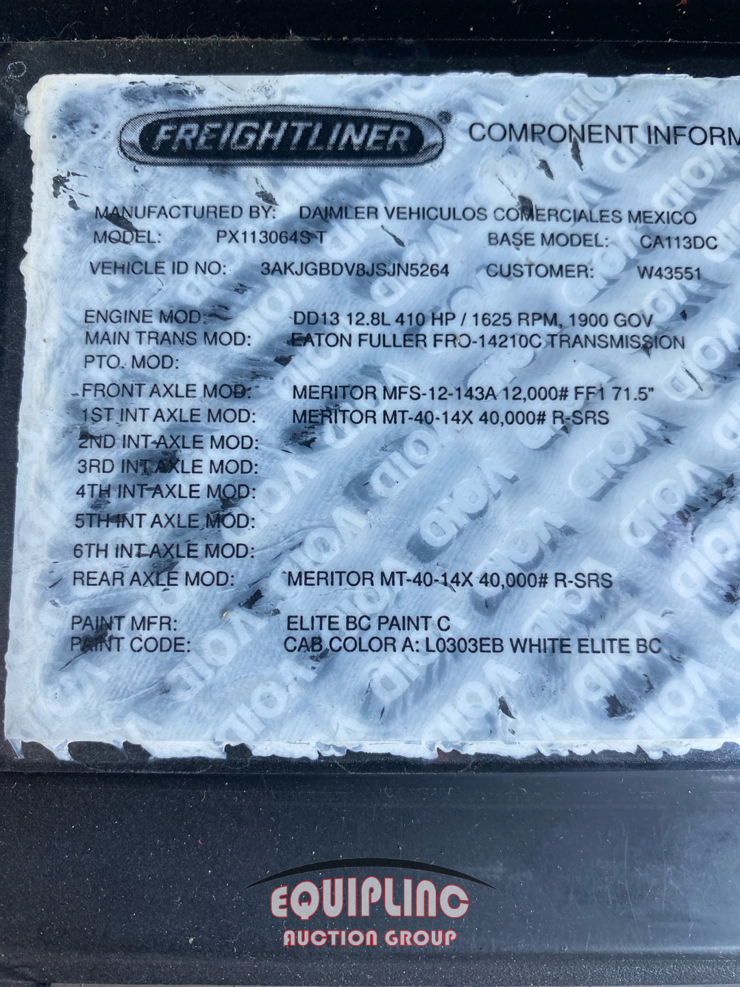 2018 Freightliner Cascadia