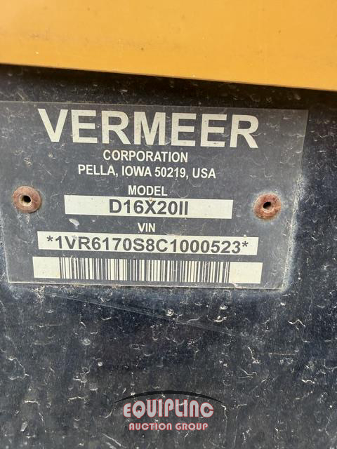 2012 Vermeer D16X20