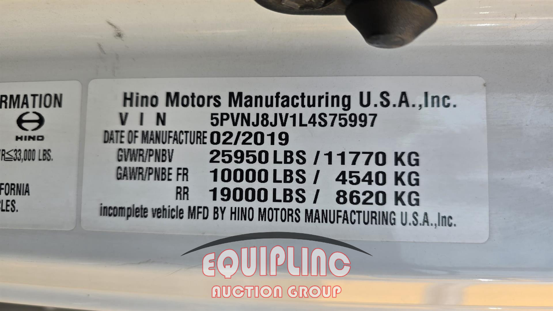 2020 Hino 268