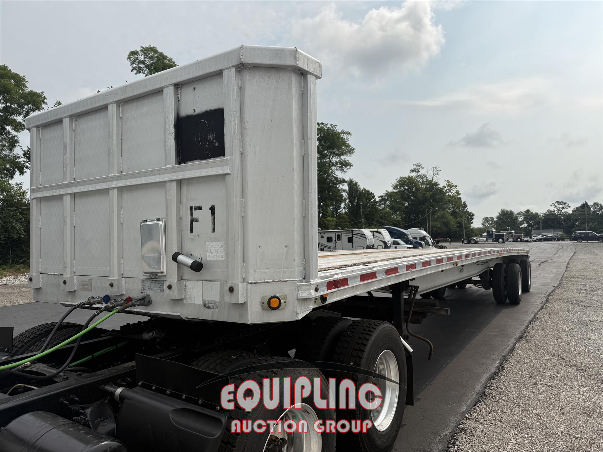 1999 RAVENS ALUMINUM FLATBED TRAILER