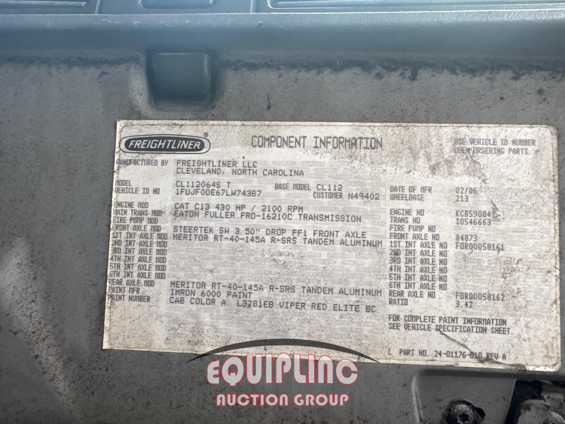 2007 Freightliner CL112
