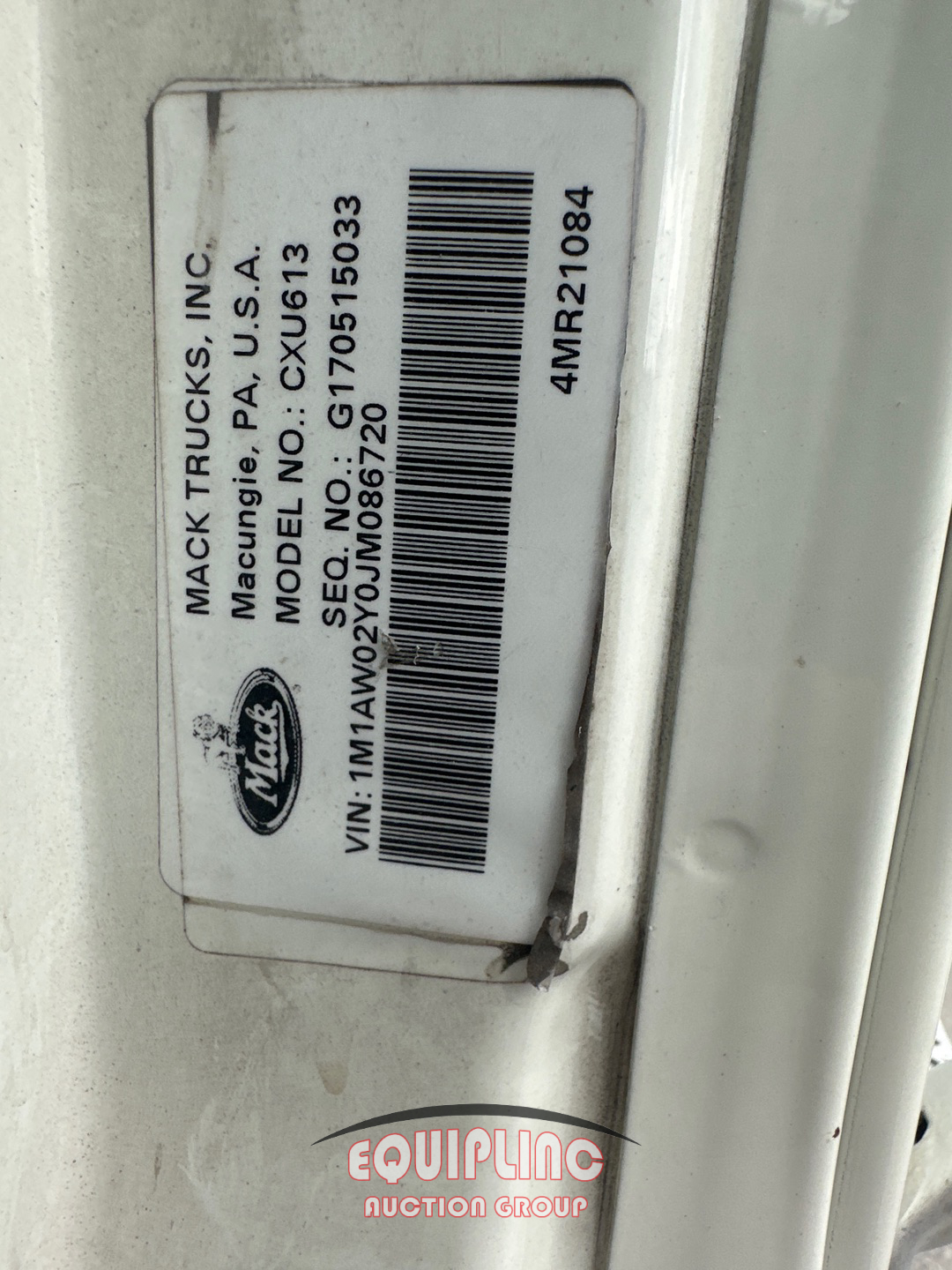 2018 Mack CXU613