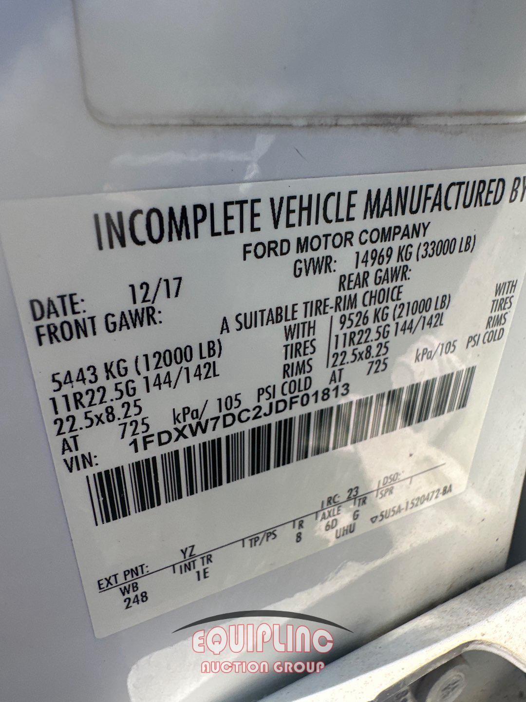 2018 Ford F750