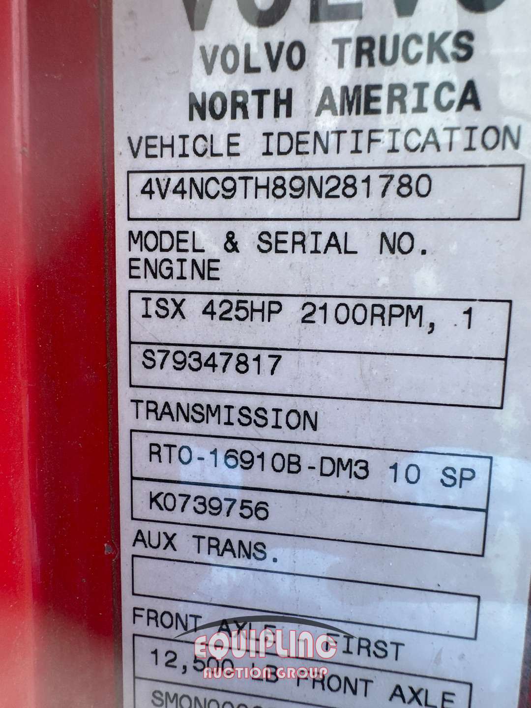 2009 Volvo VNL