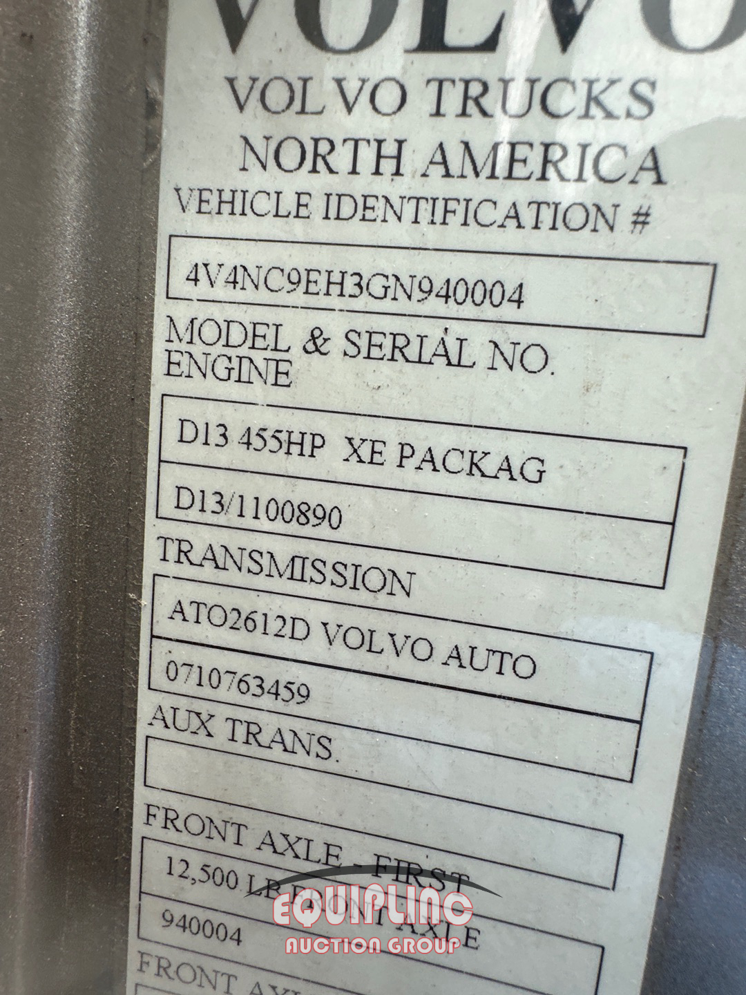 2016 Volvo VNL