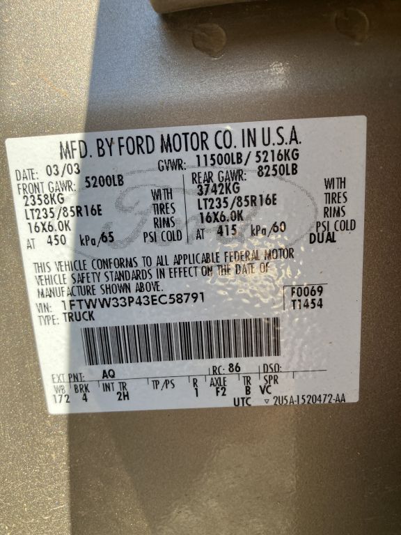 2003 Ford F350