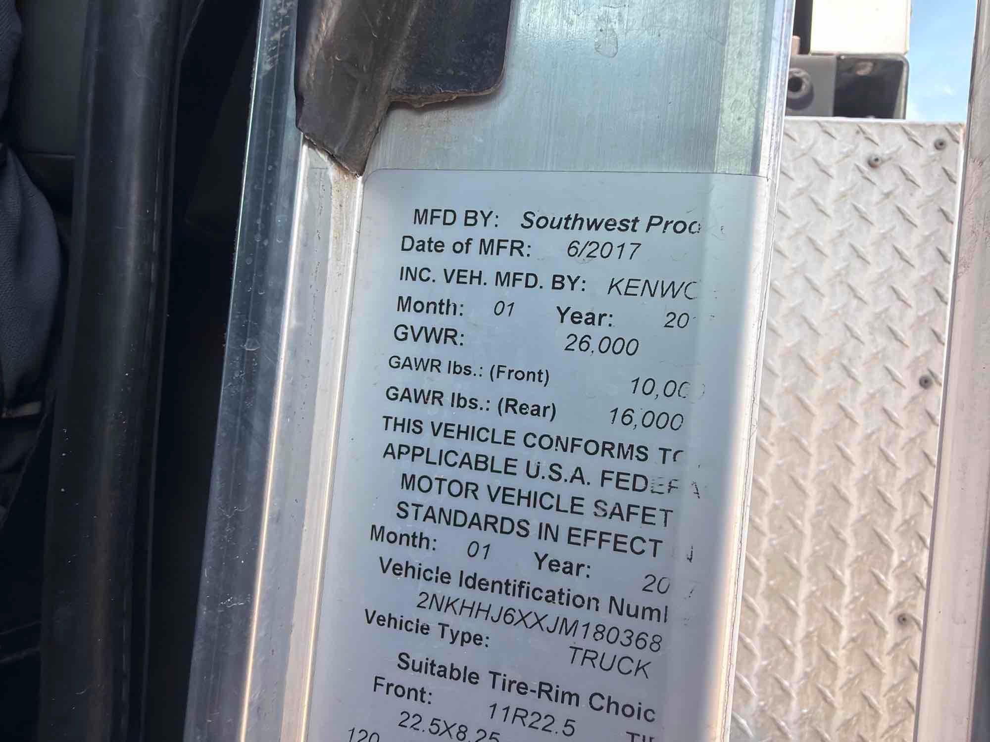 2018 Kenworth T270
