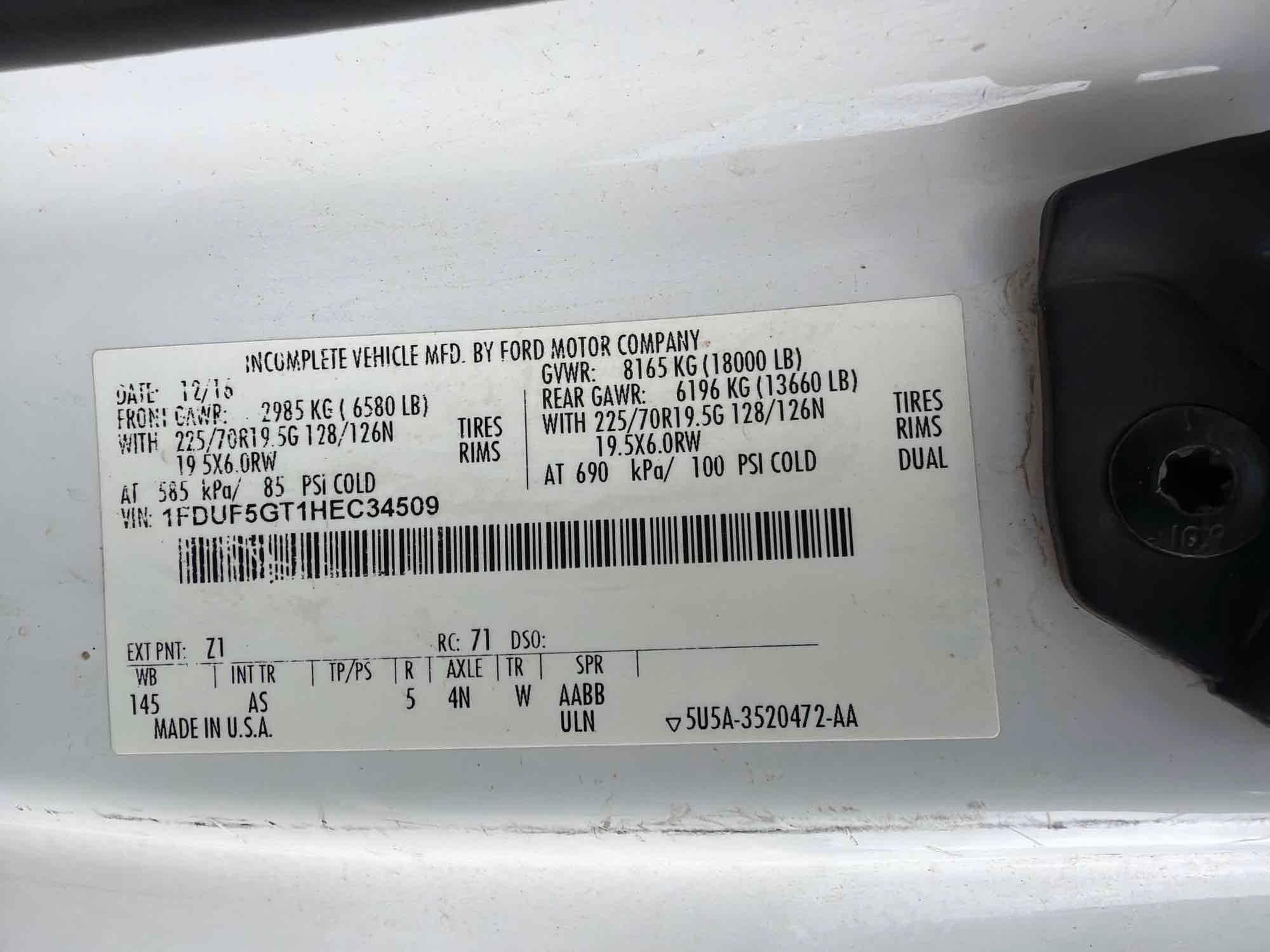 Ford F550XL