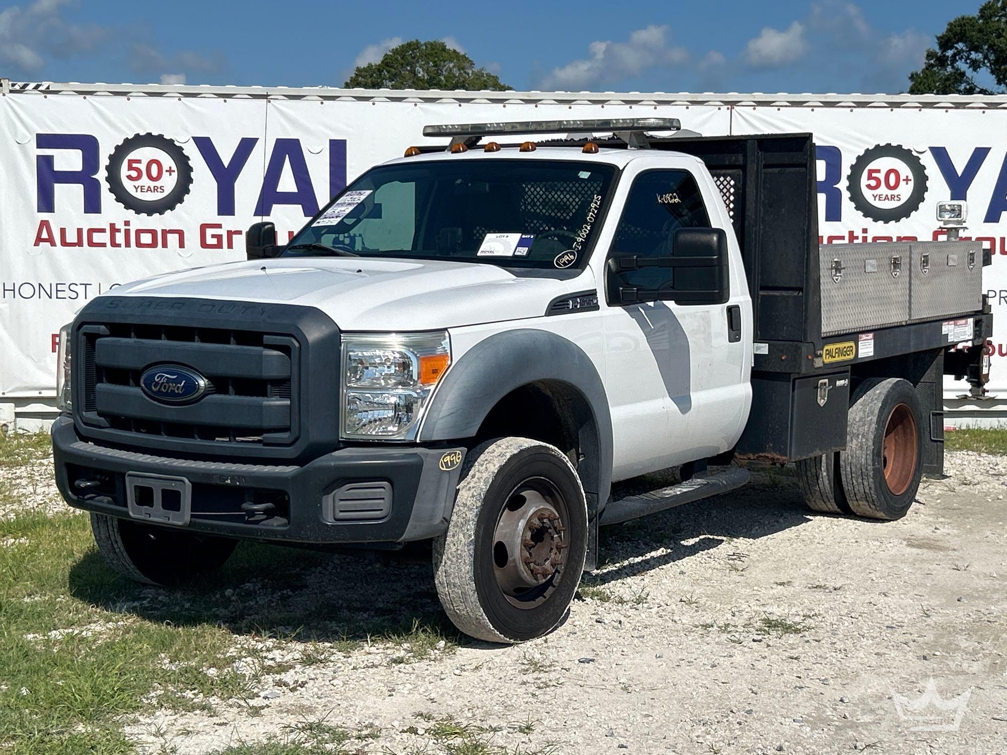 2016 Ford F-550 Palfinger PSC3216 4,000LB 2 Ton Crane Service Truck