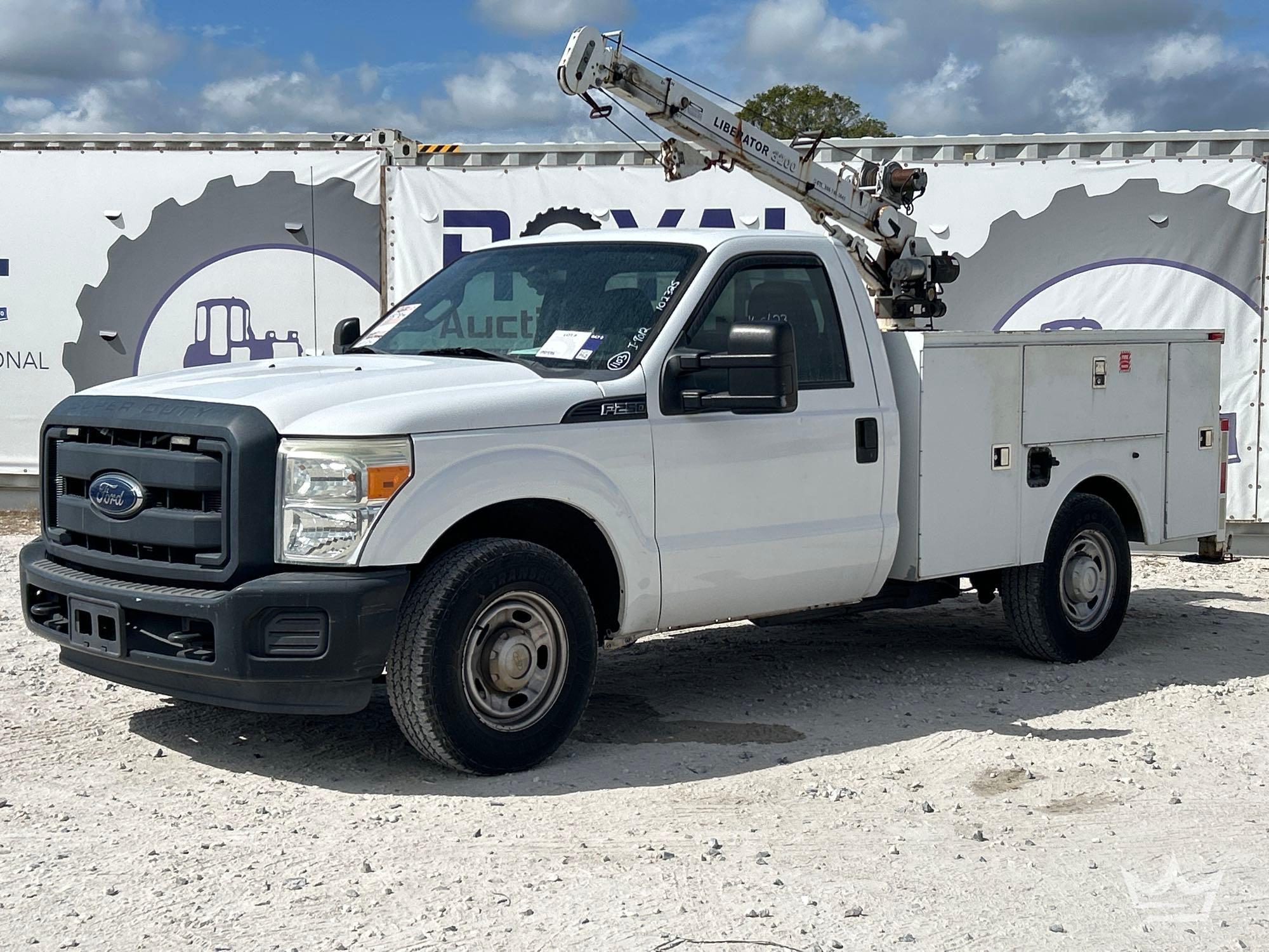 2015 Ford F-250 Liberator 3200 1.5 Ton Crane Service Truck