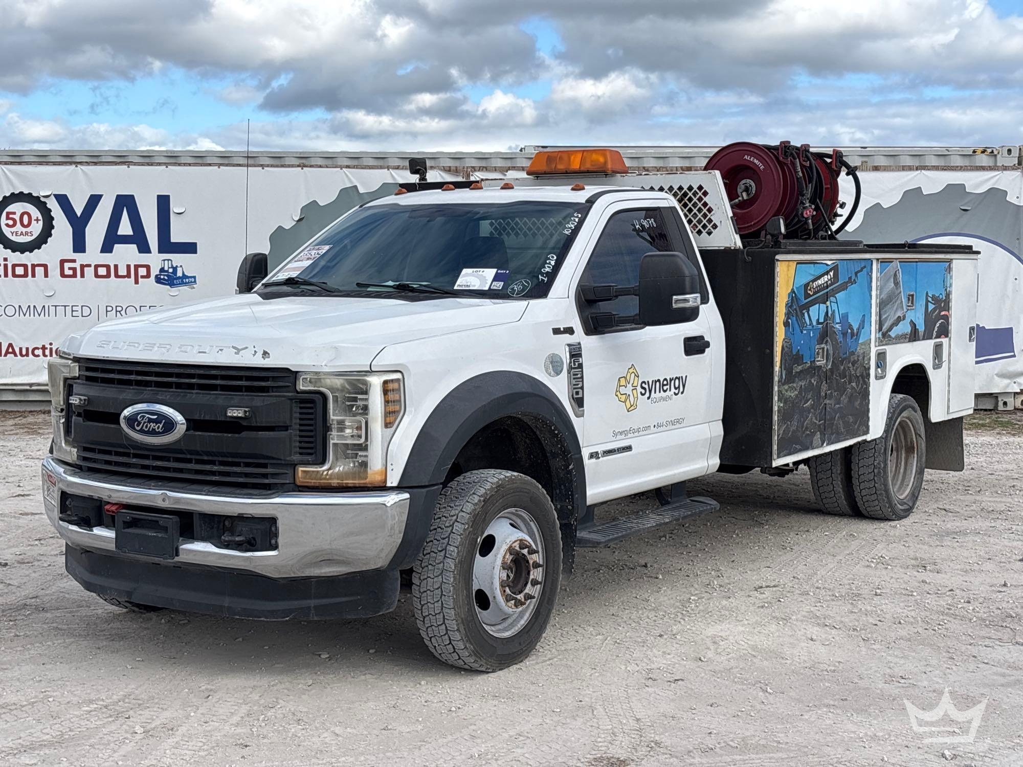 2018 Ford F-550 4x4 Stellar EC3200 Crane Service Truck