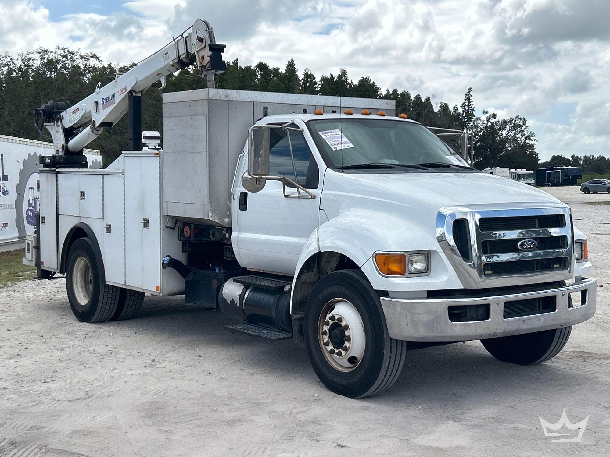 2015 Ford F-750 Stellar 10628 10,000LB 5 Ton Mechanics Crane Truck