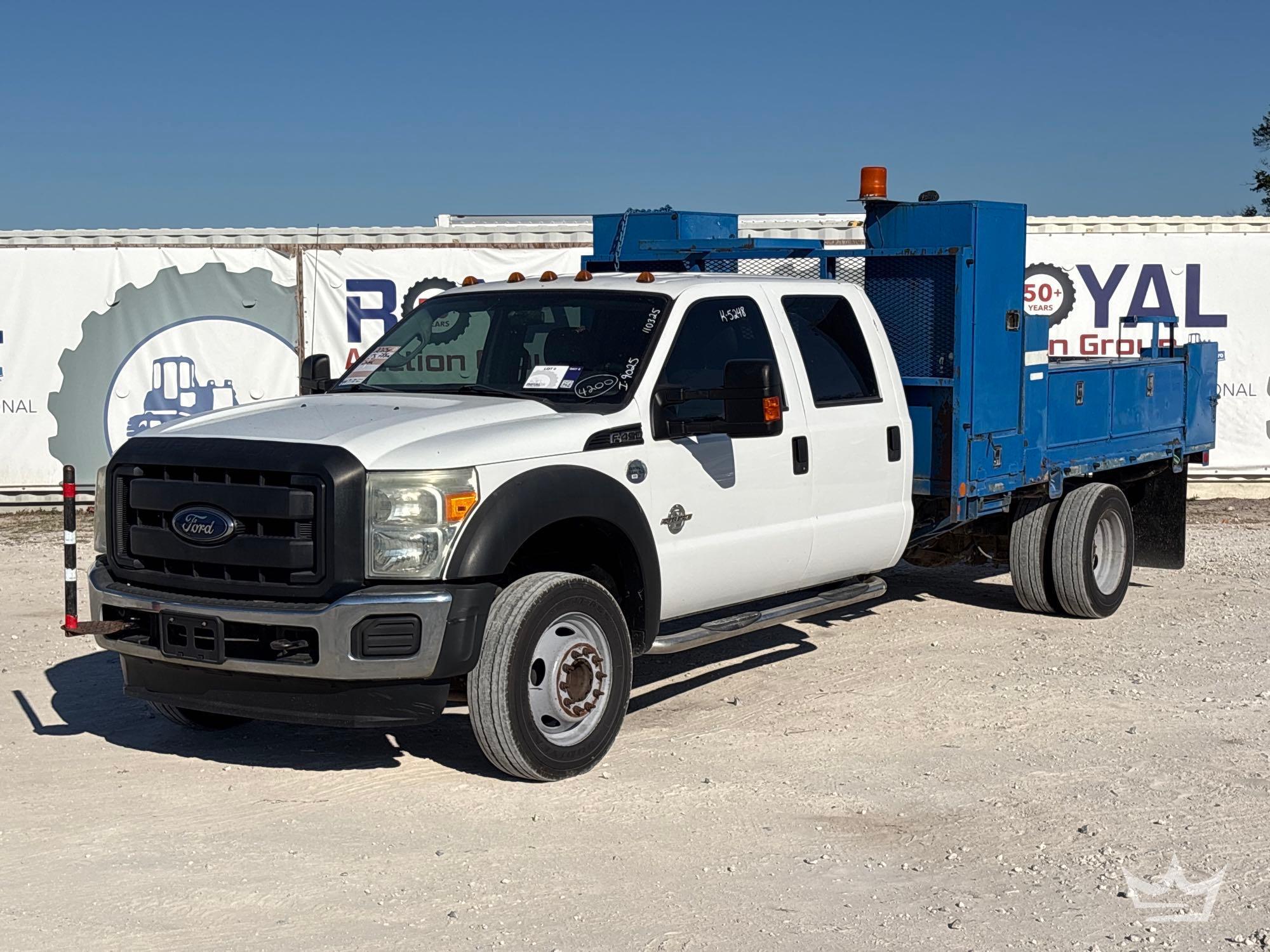 2015 Ford F-450 Crew Cab Flatbed Service Truck