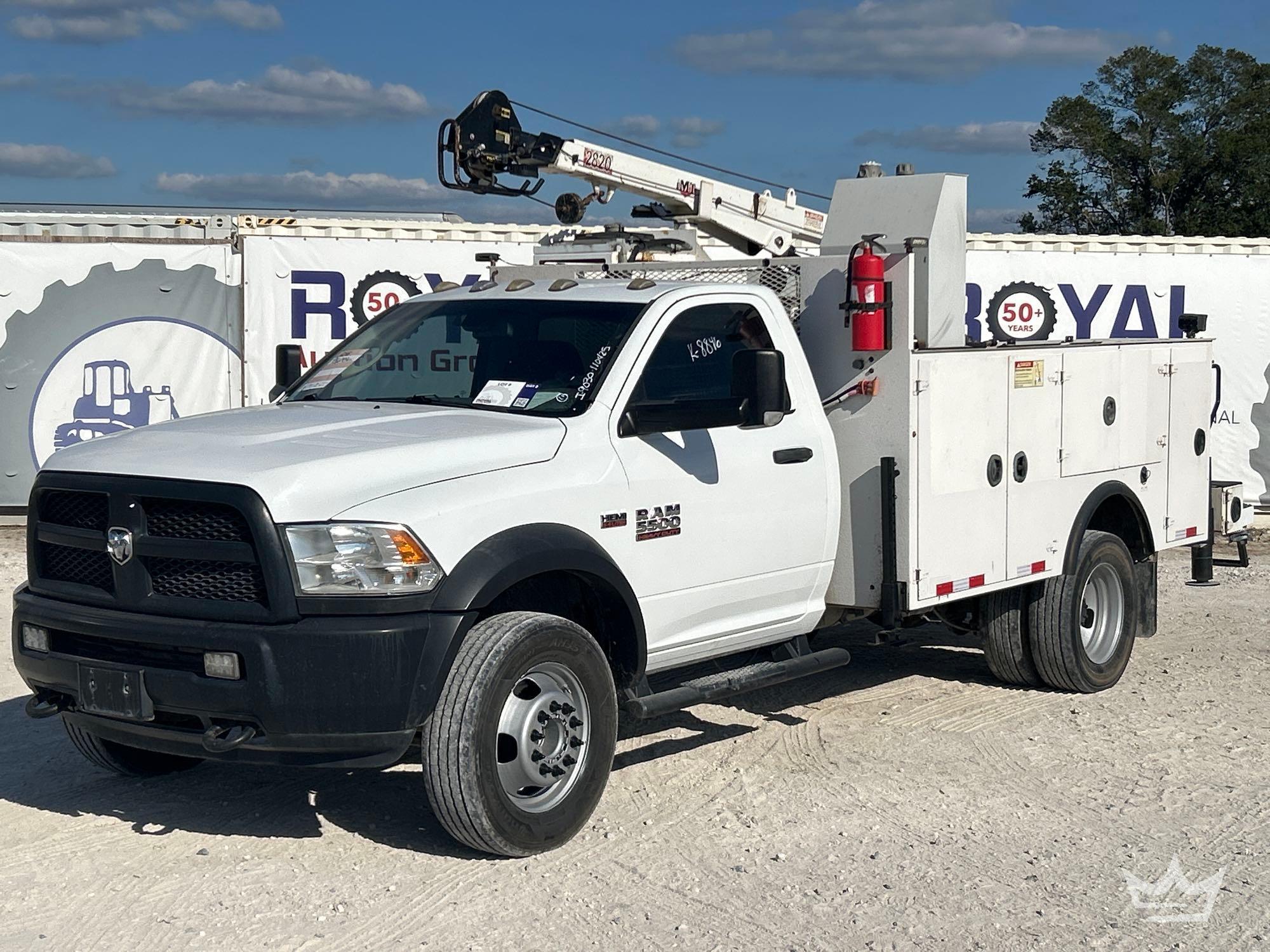 2018 Ram 5500 Chassis IMT 2820 5,000LB 2.5 Ton Crane Service Truck