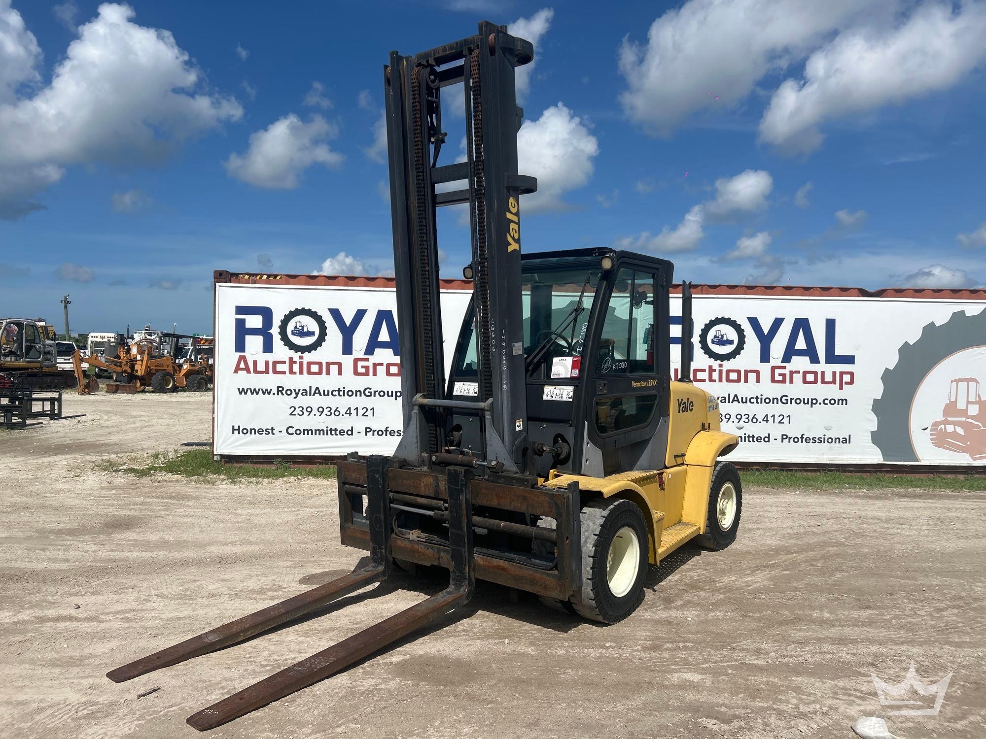 2009 Yale Veracitor 135VX 12,150lbs Straight Mast Forklift