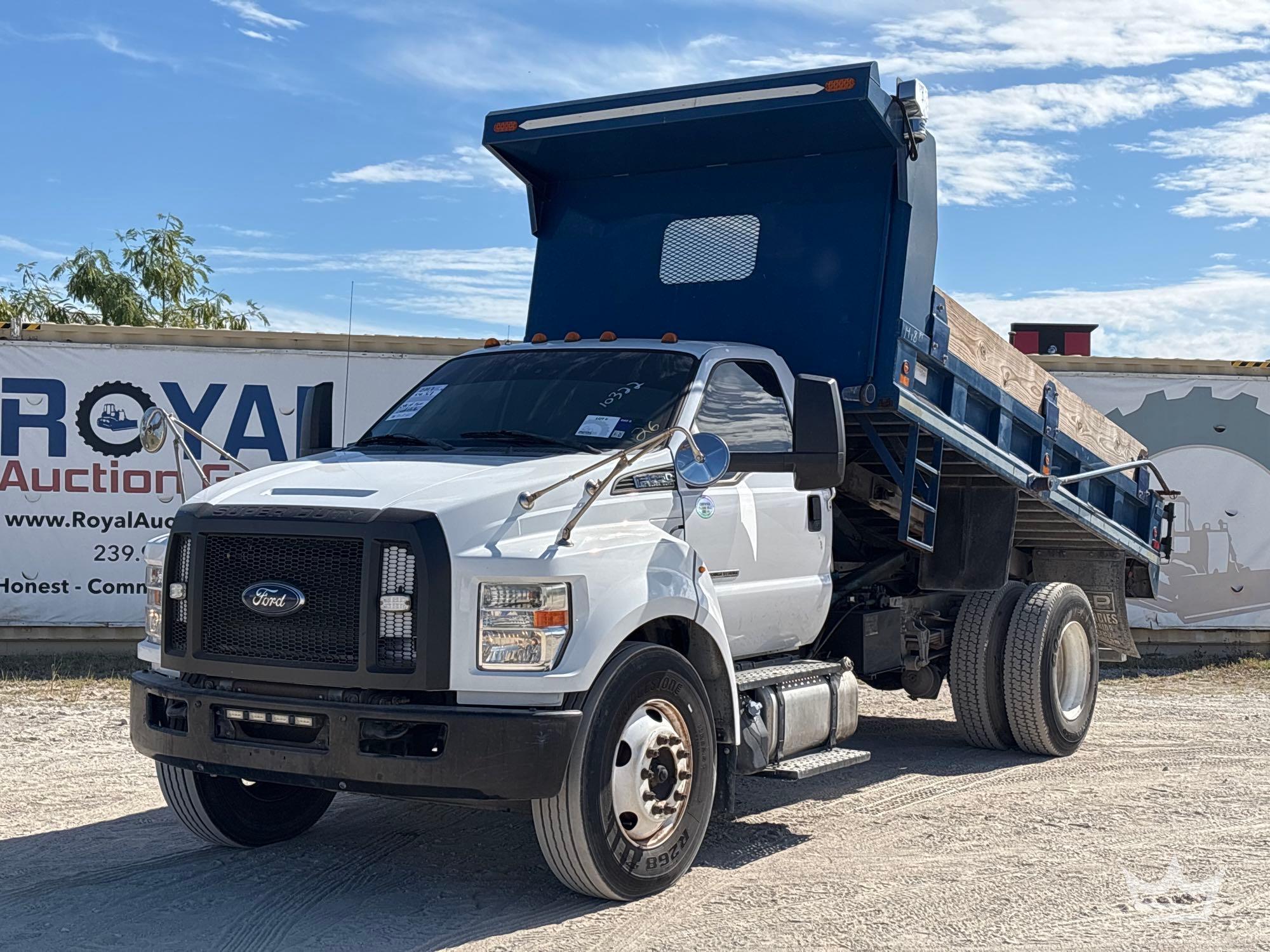 2017 Ford F-650 Mason Dump Truck