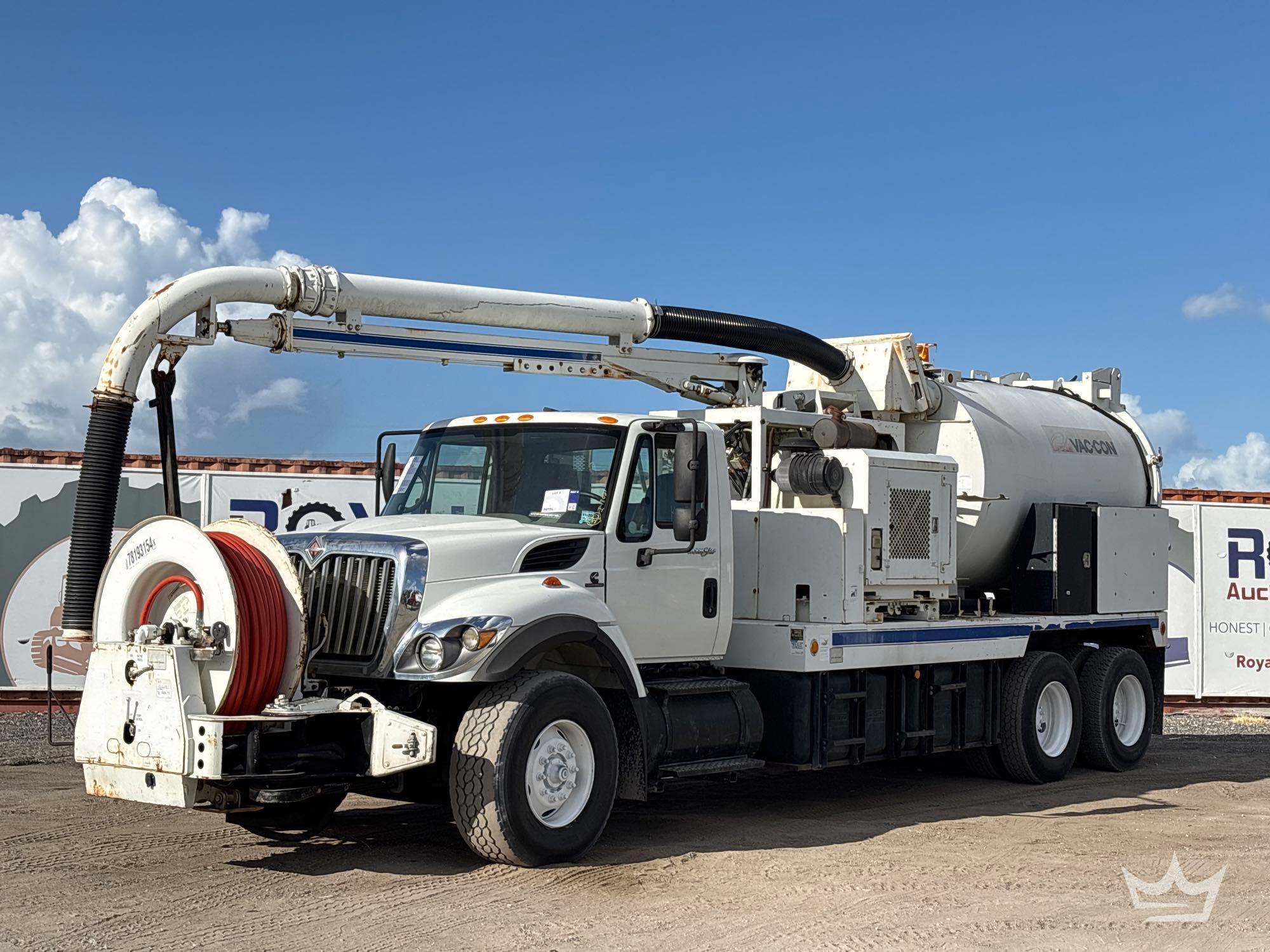 2009 International 7400 T/A VacCon V311LHA Combination Sewer Jetter Vacuum Truck