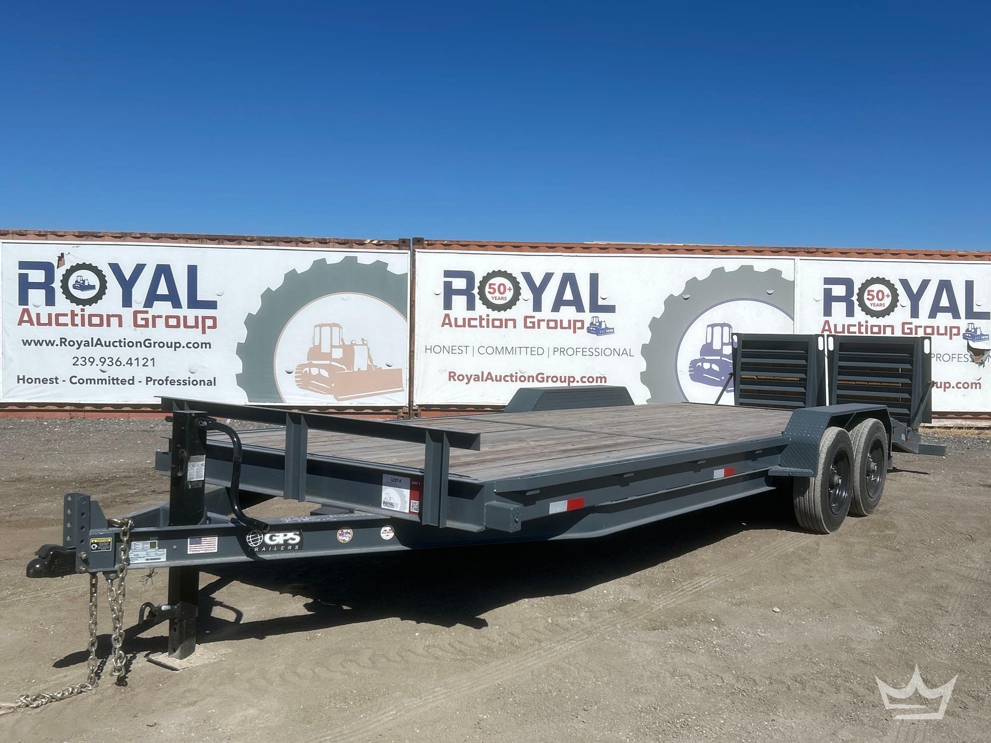 2025 GPS Trailers MDR2416K 24ft. 8 Ton T/A Dovetail Equipment Trailer