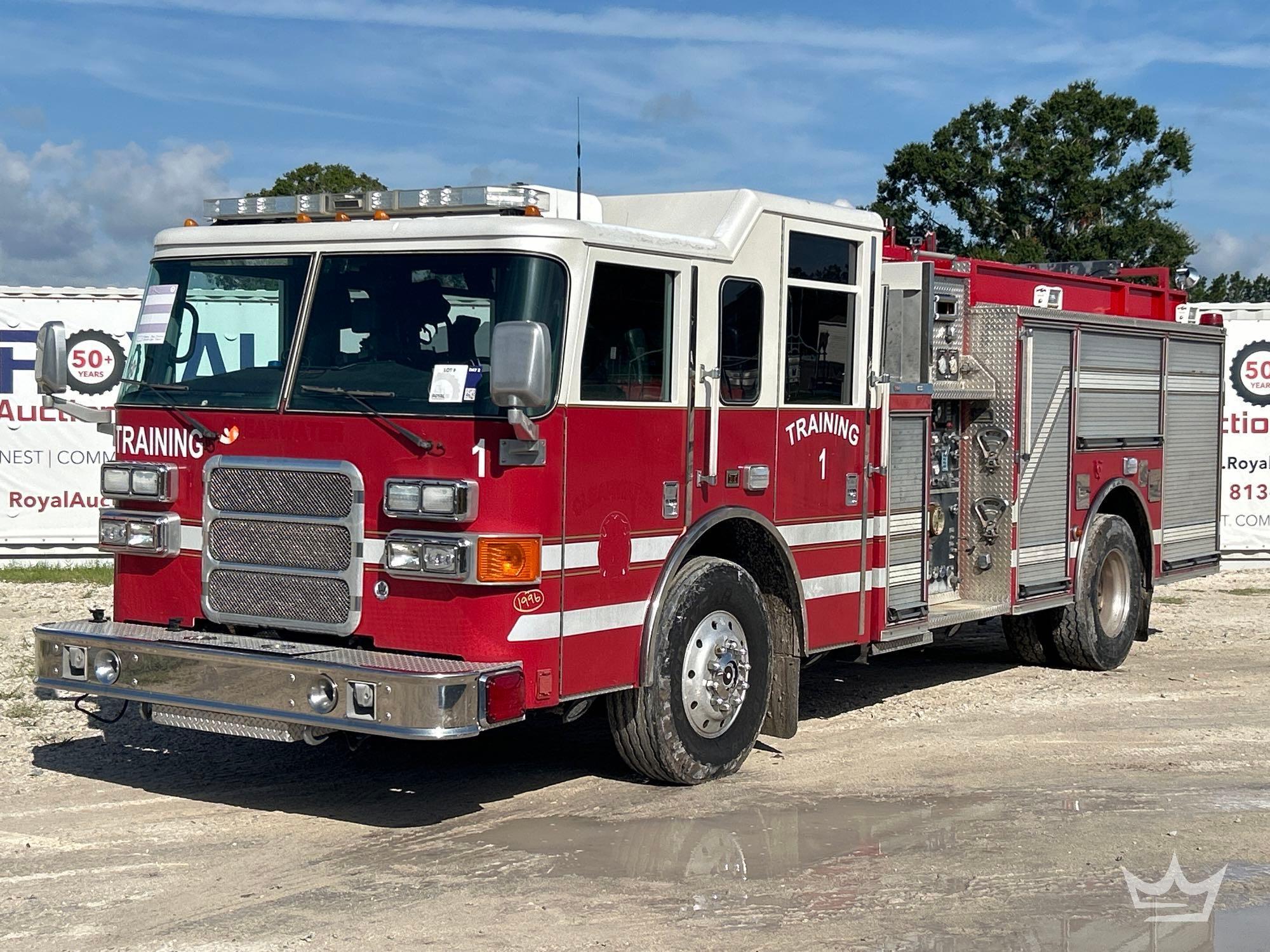 2001 Pierce Spartan Model Tilt Pumper Fire Truck