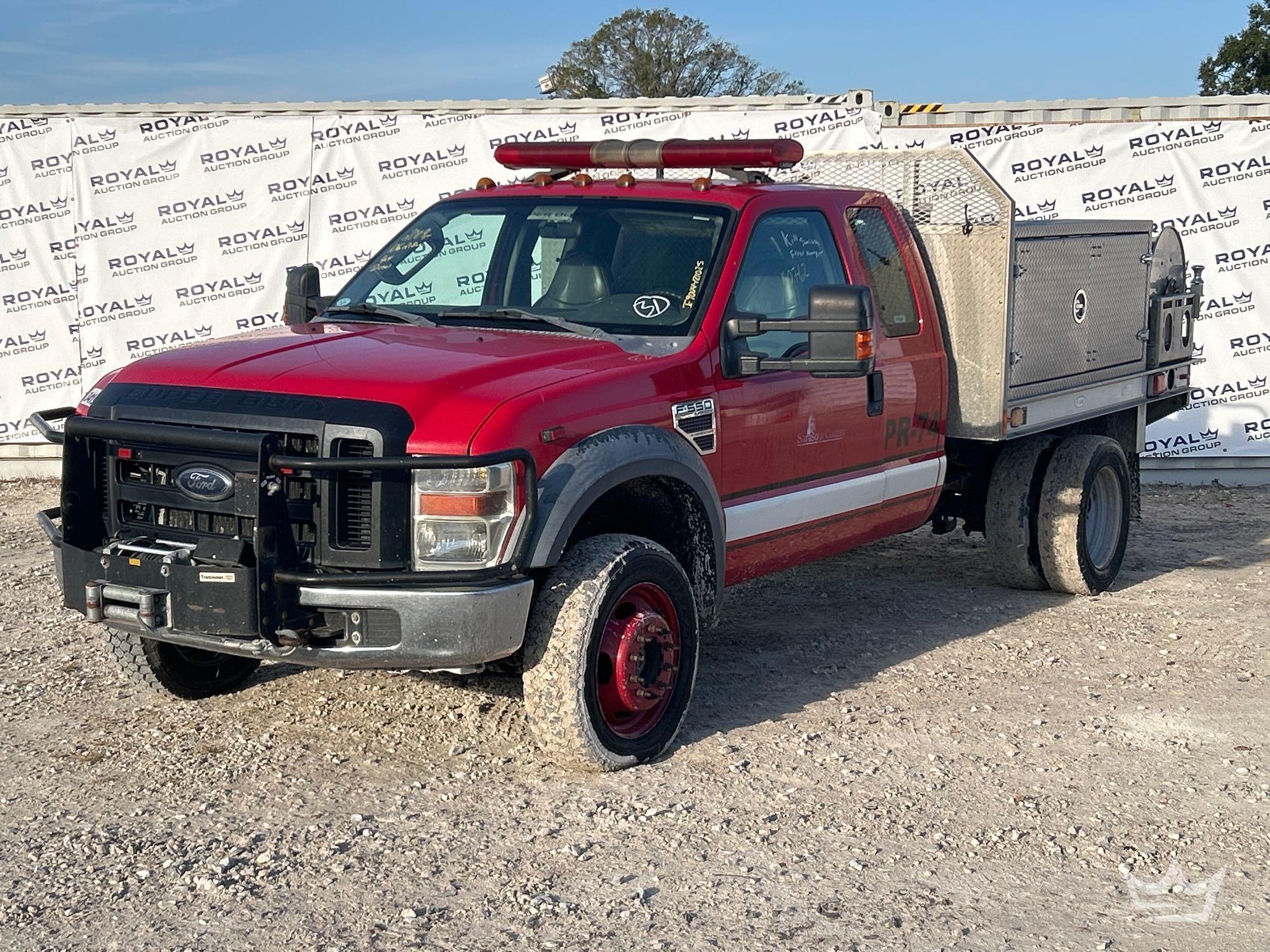 2009 Ford F-550 4x4 Ext. Cab Brush Fire Truck