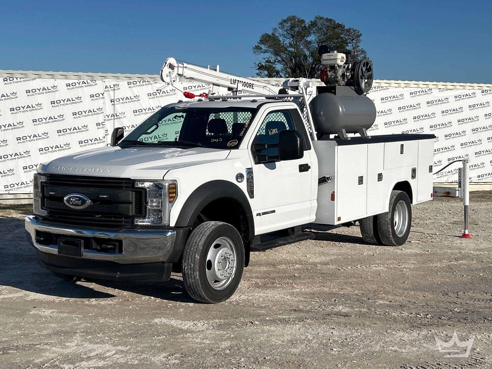 2022 Ford F-450 Liftmoore 5000W 2.5 Ton Crane Service Truck
