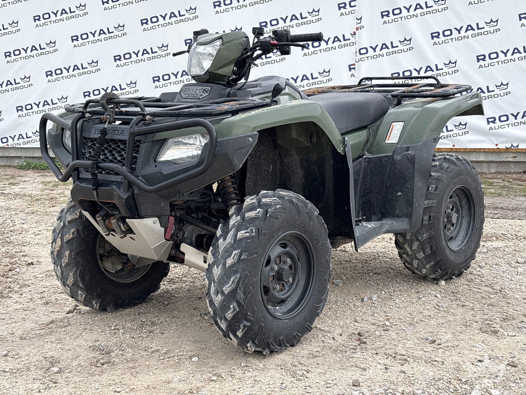 2018 Honda Rubicon TRX500FA5 4X4 ATV