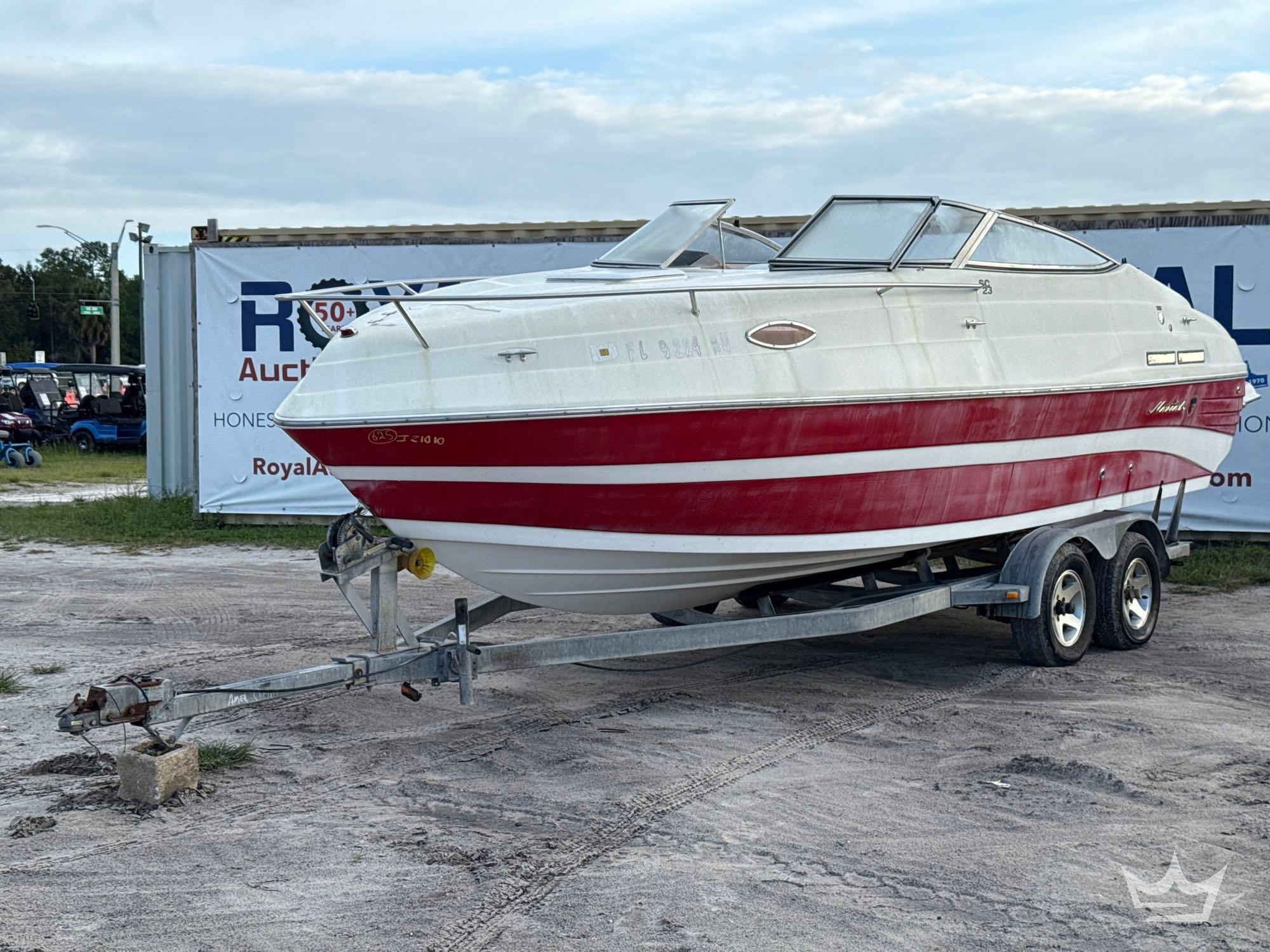 2009 Mariah SC23 23ft. Cabin Cruiser with T/A Boat Trailer