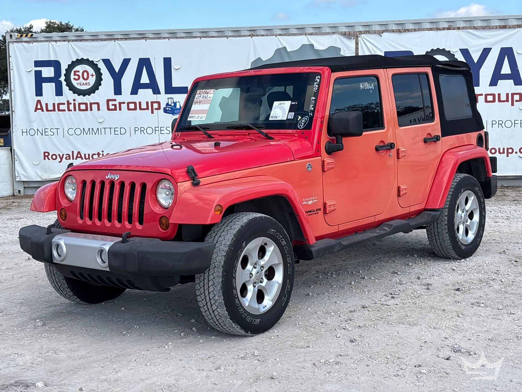 2013 Jeep Wrangler 4x4 SUV