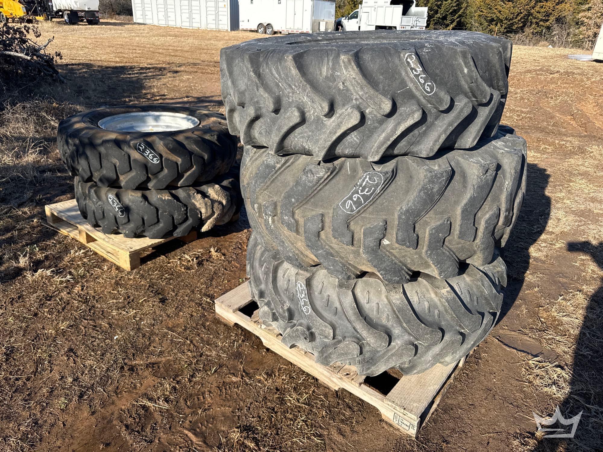 Lot of Assorted Equipment Tires