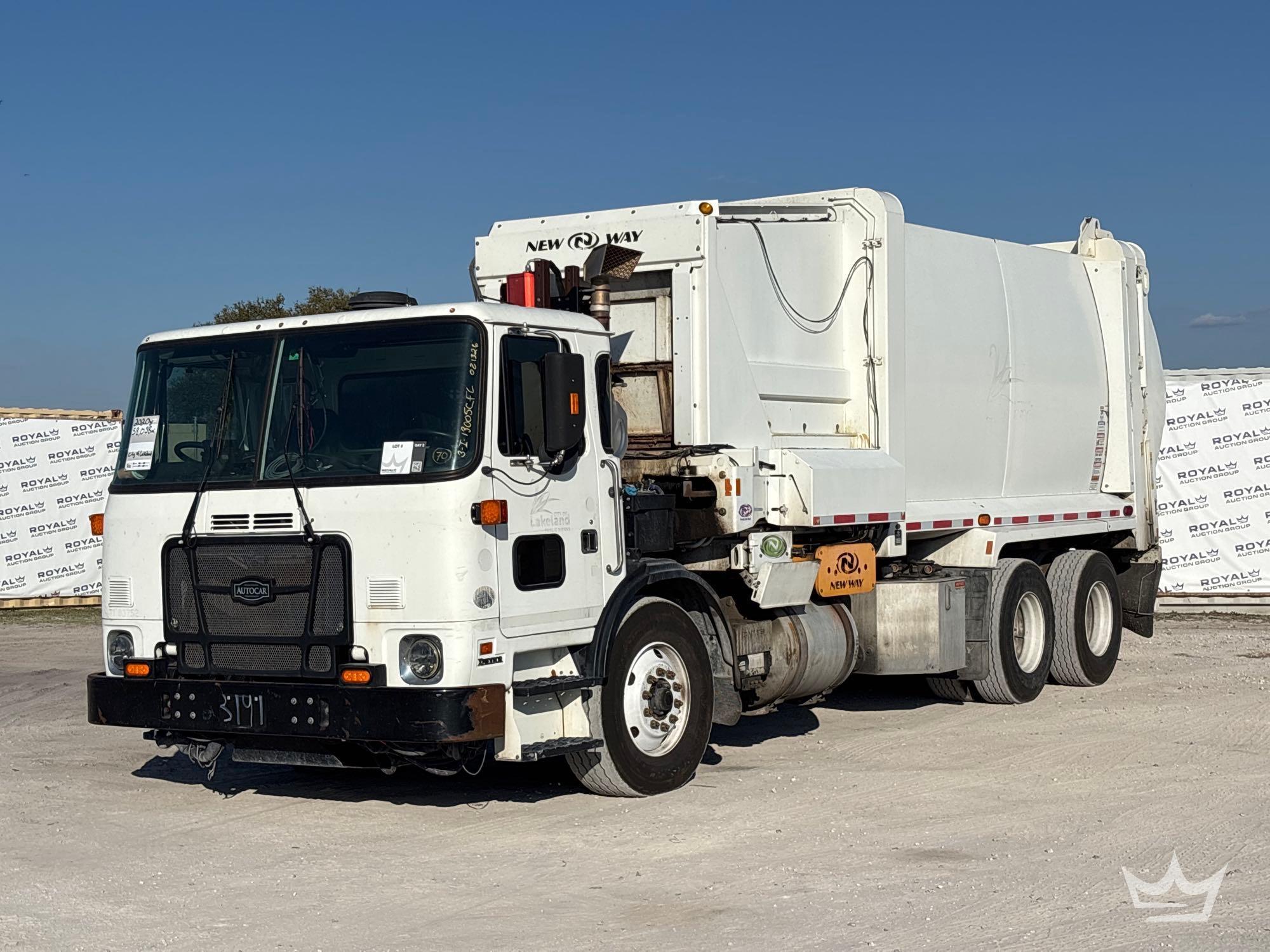 2020 Autocar Xpeditor T/A New Way Side Loader Garbage Truck
