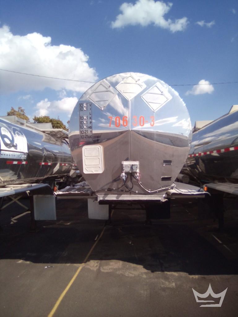1987 Polar 307 SS 3 Comp SS Insulated T/A Chemical Tanker Trailer