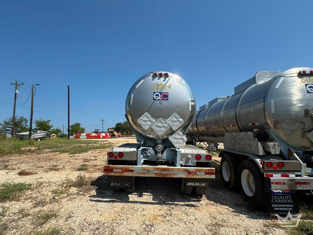 1989 STE 307 SS 4 Comp Non Insulated T/A Chemical Tanker Trailer