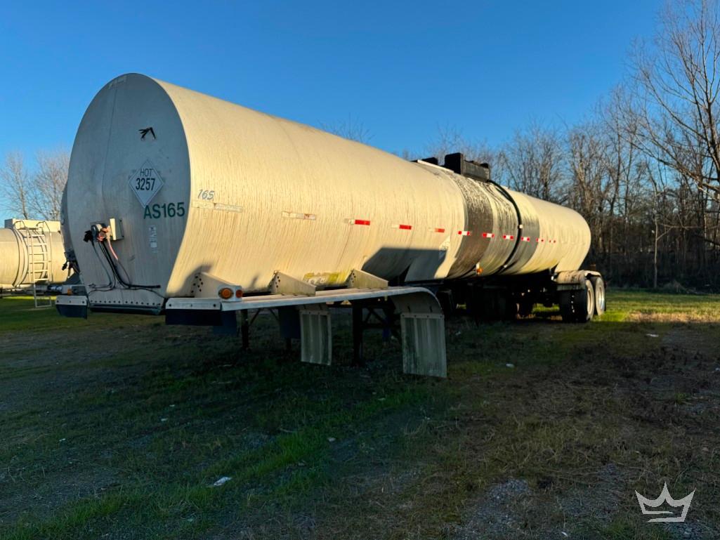 2002 Harmon Steel Barrel 7,000 Gallon Asphalt T/A Tanker Trailer