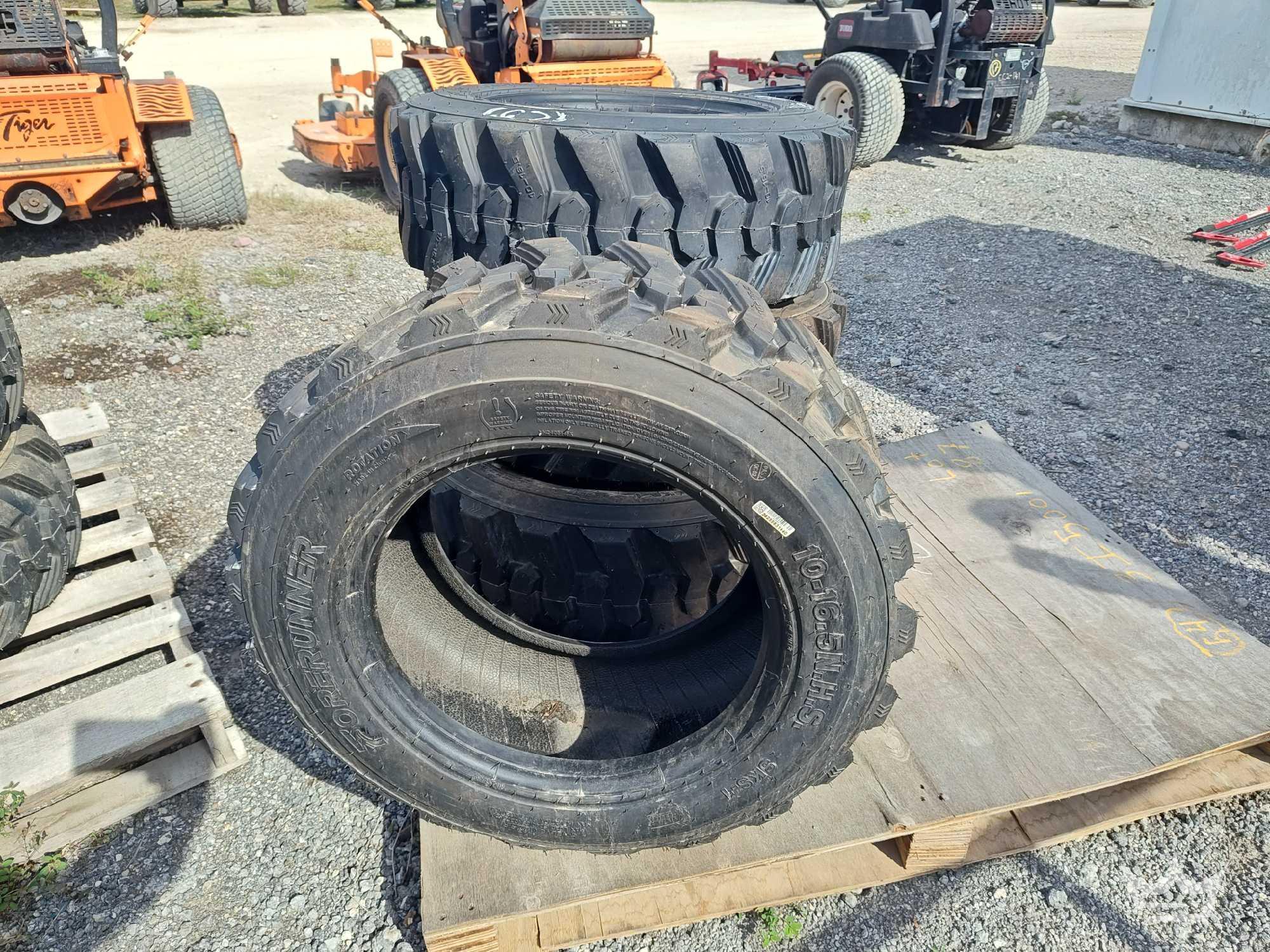 Set of 4 ForeRunner 10-16.5N.H.S. Skid Steer Tires