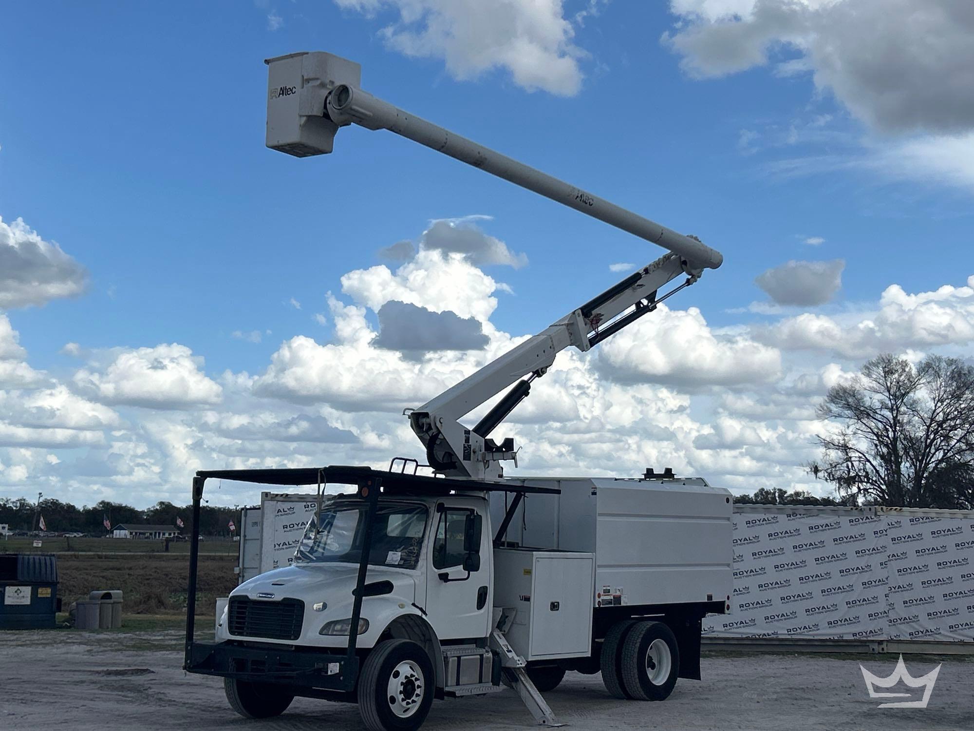 2020 Freightliner M2 106 Altec LR7-56 56ft Forestry Chipper Insulated Bucket Truck