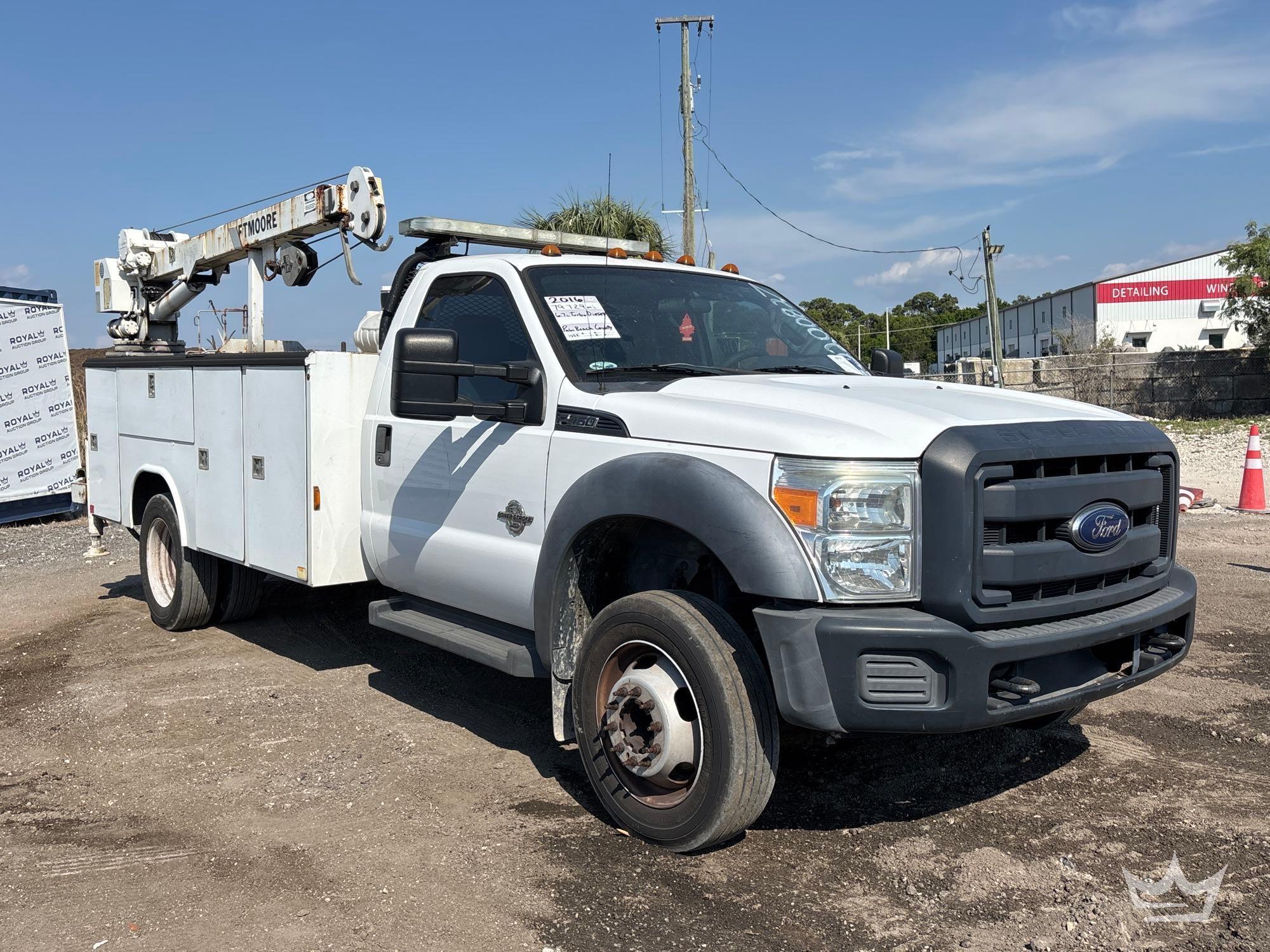 2016 Ford F-450 Liftmoore 2550 5,000lb. Crane Service Truck