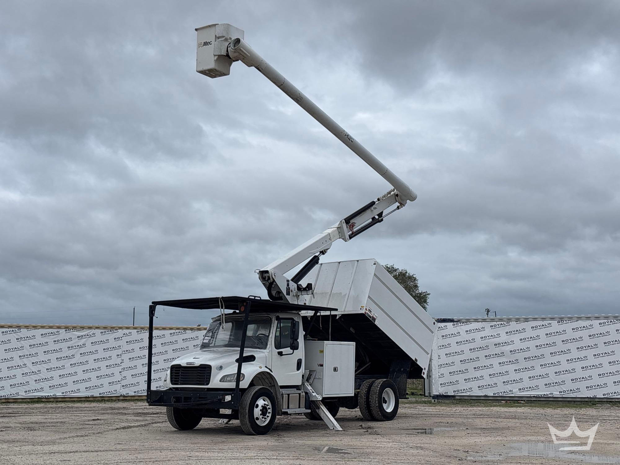 2020 Freightliner M2 106 Altec LR7-56 56ft Forestry Chipper Insulated Bucket Truck