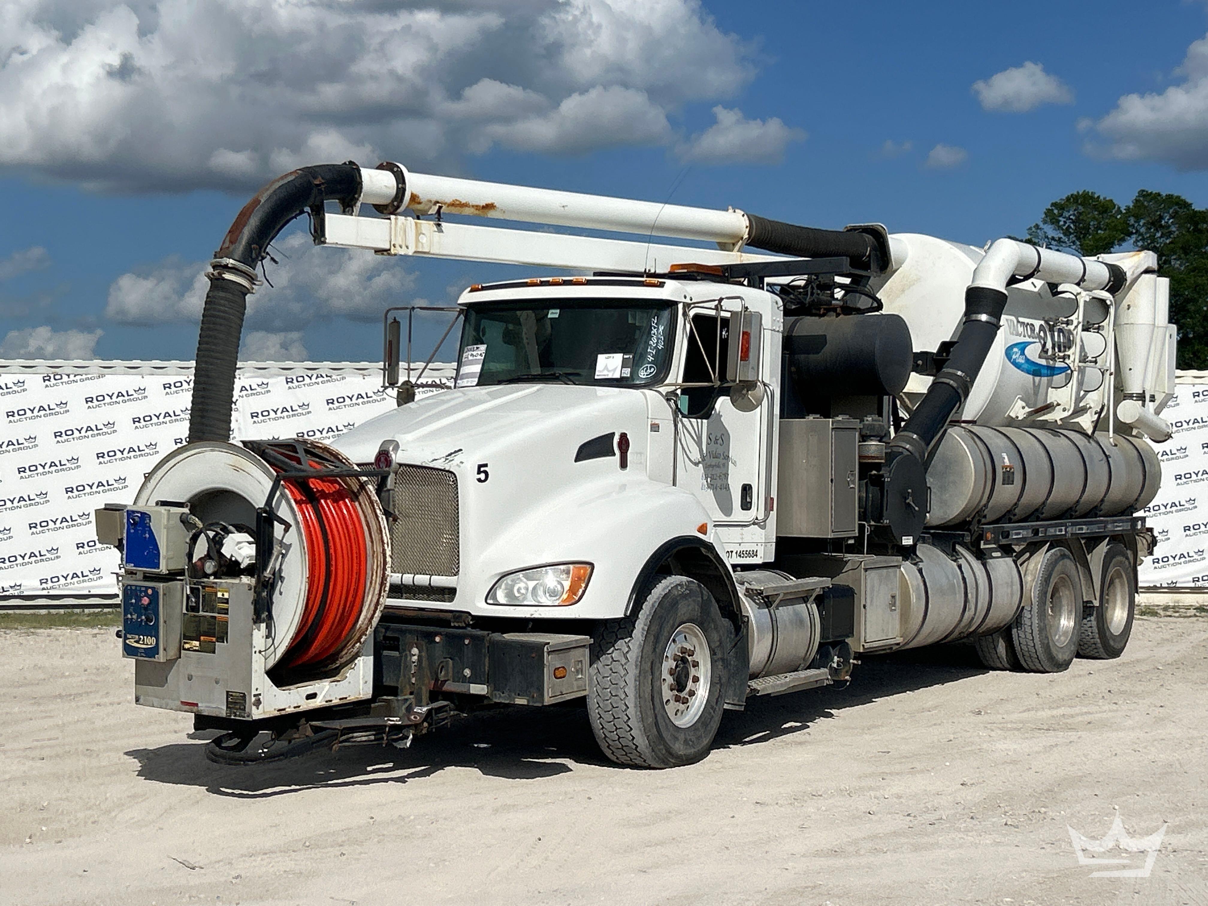 2013 Kenworth T400 T/A Vactor 2100 Plus Combination Sewer Jetter Vacuum Truck