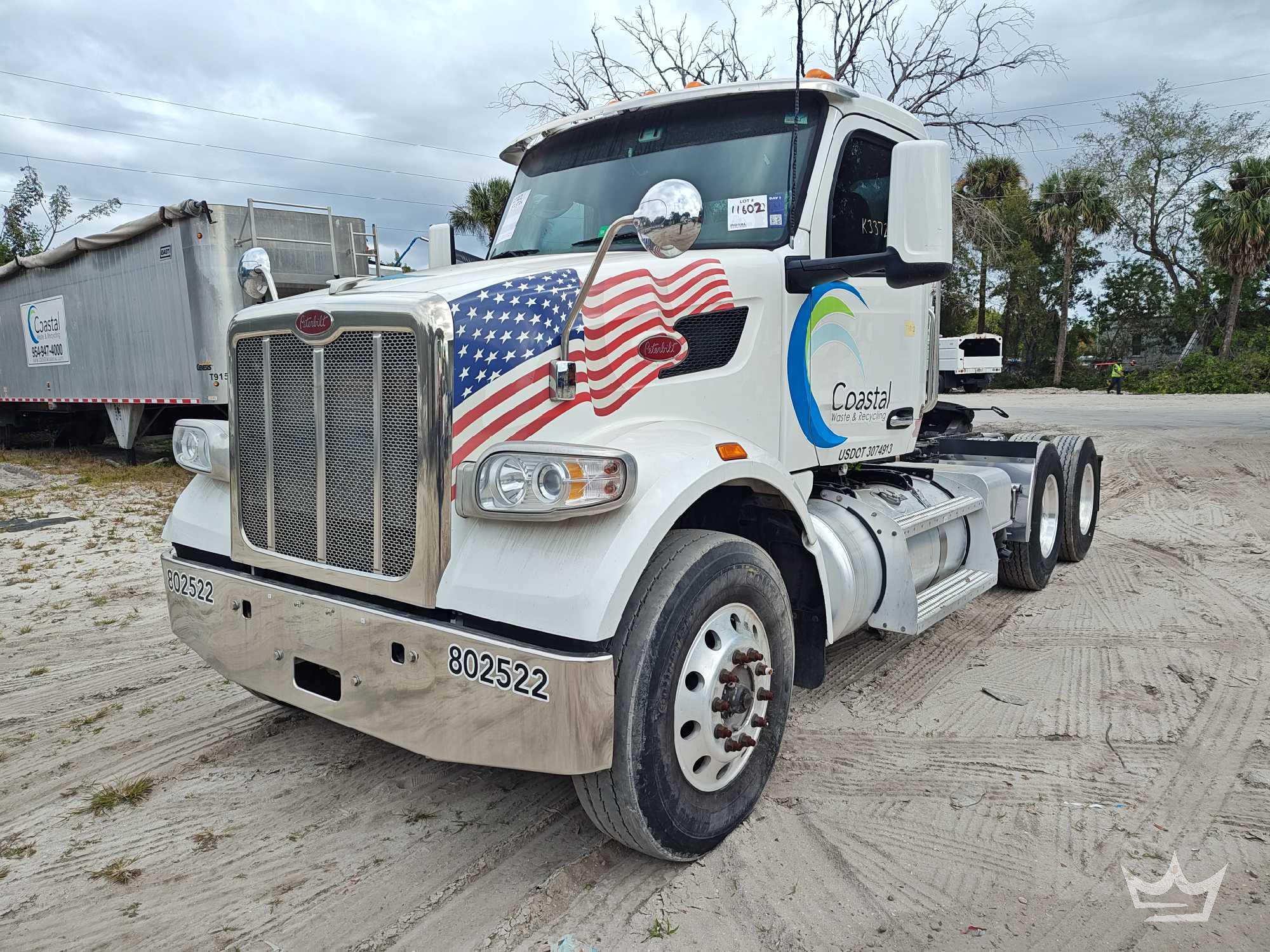 2022 Peterbilt 567 T/A Wet Kit Day Cab Truck Tractor